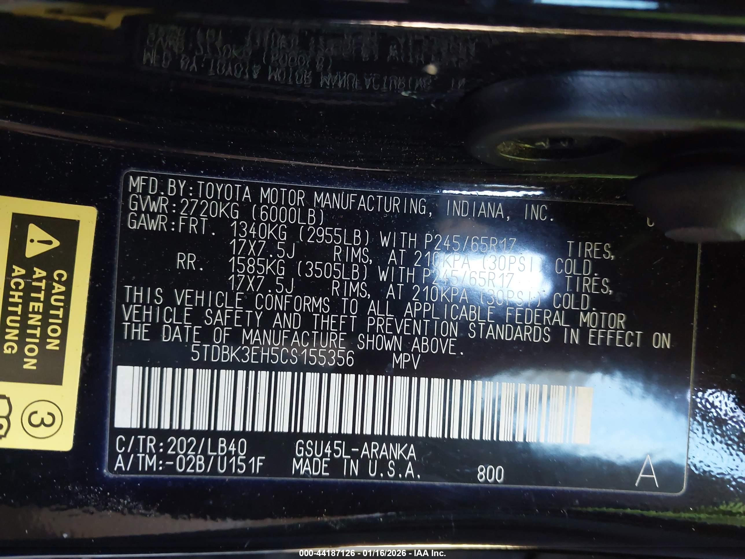 TOYOTA HIGHLANDER image 9