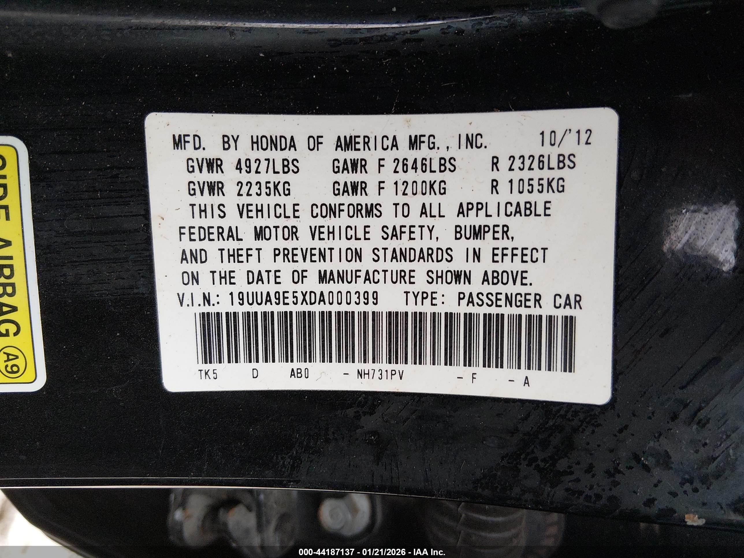 ACURA TL image 9