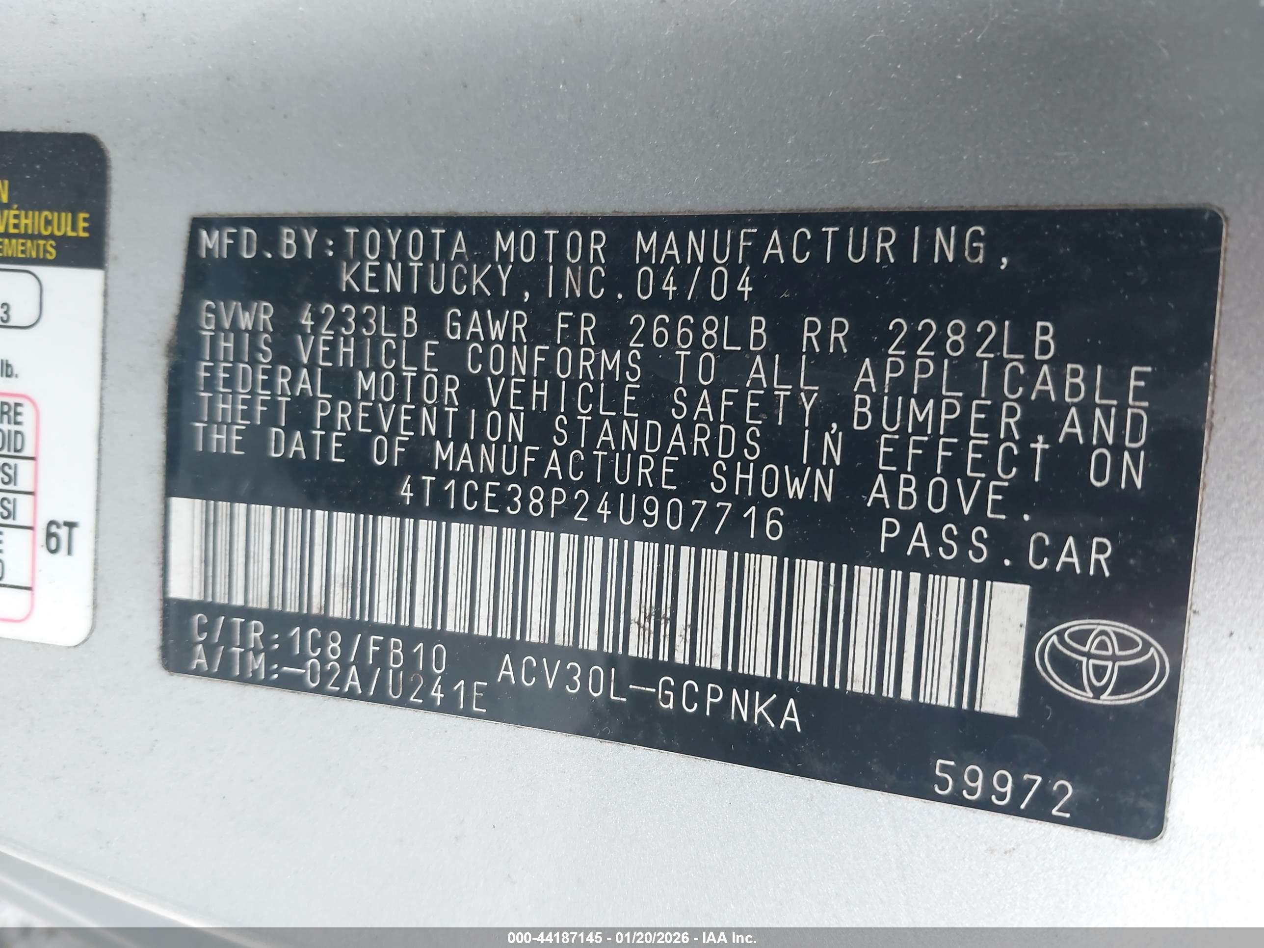 TOYOTA CAMRY image 9