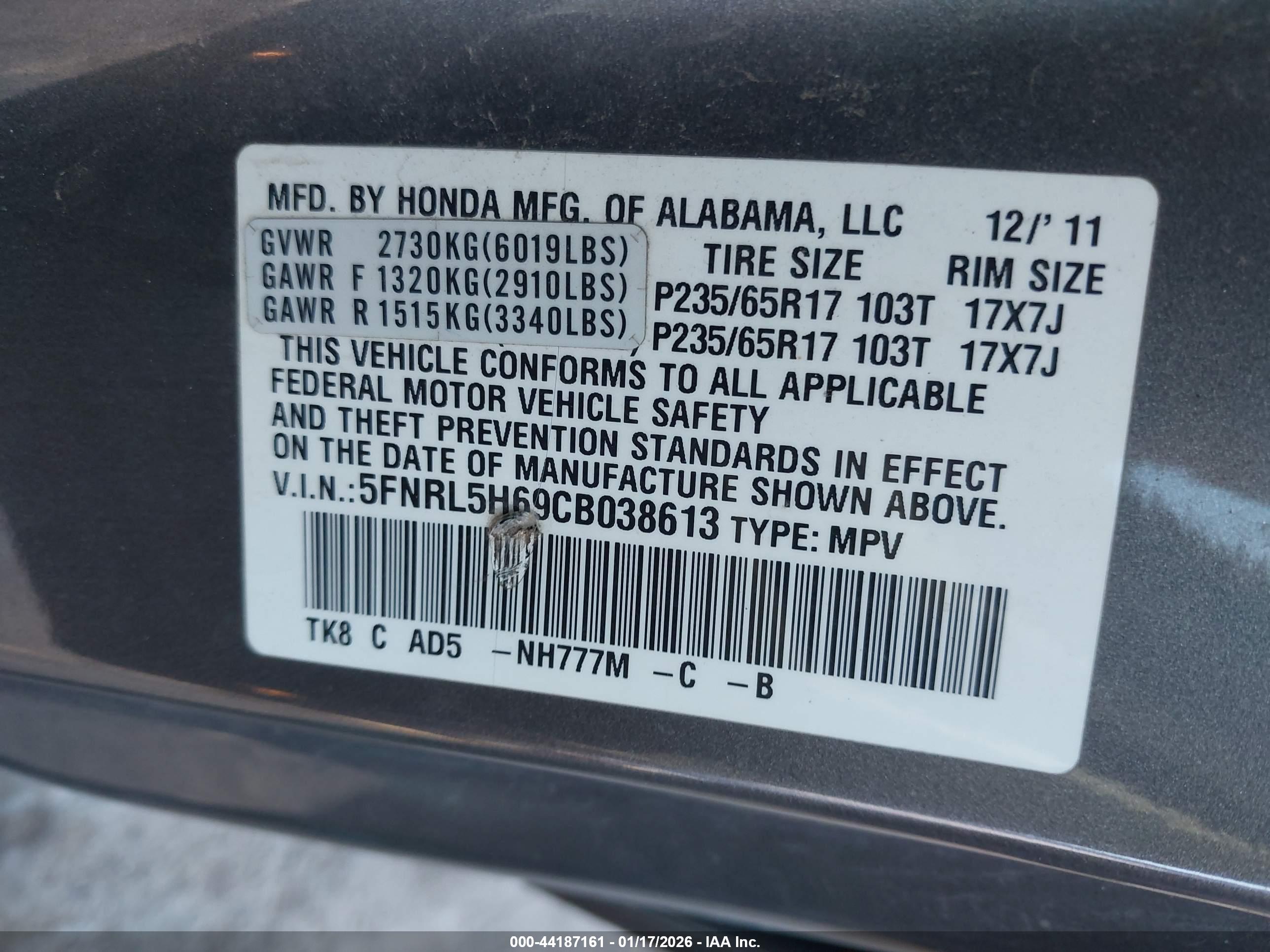 HONDA ODYSSEY image 9