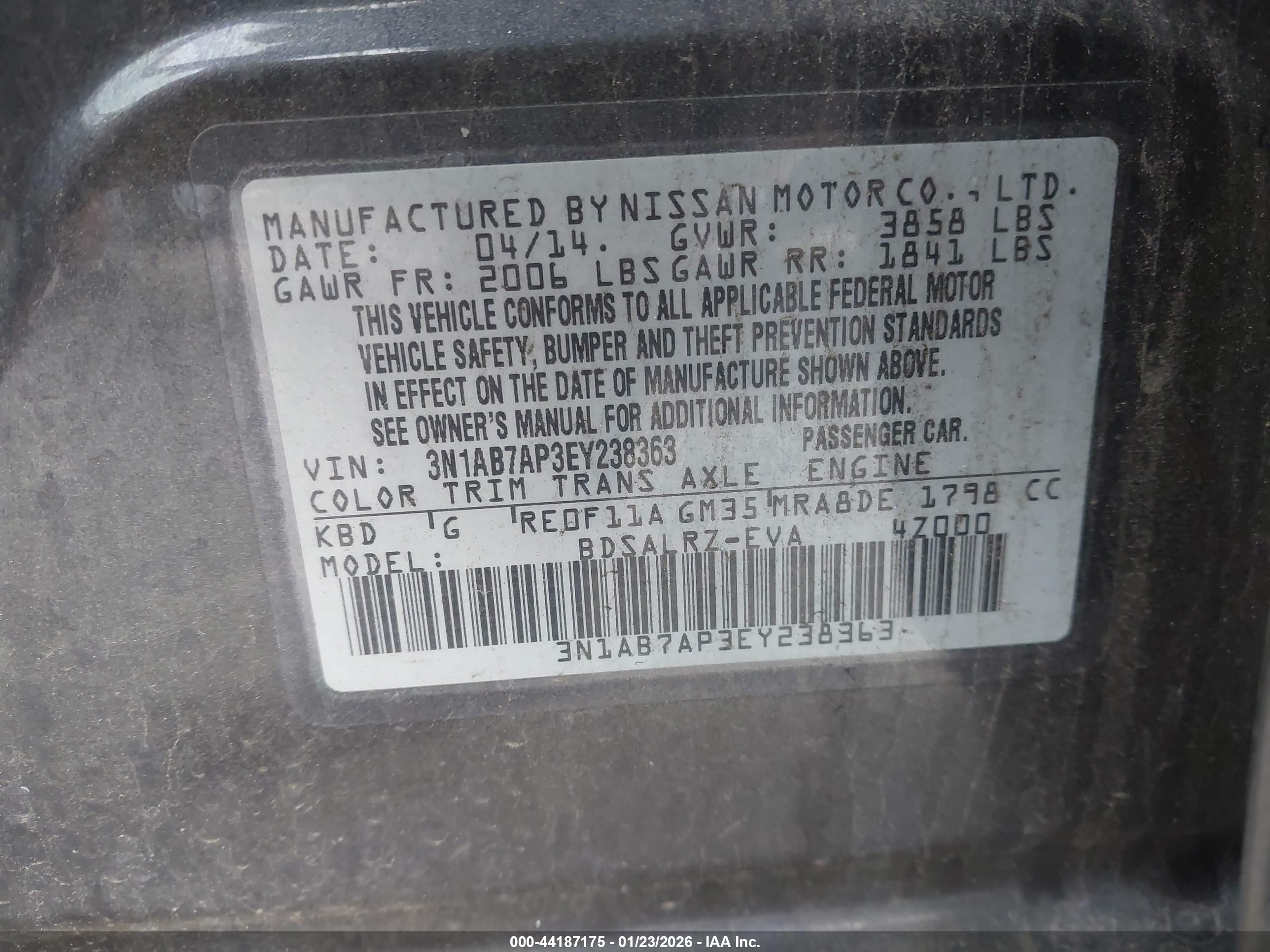NISSAN SENTRA image 9