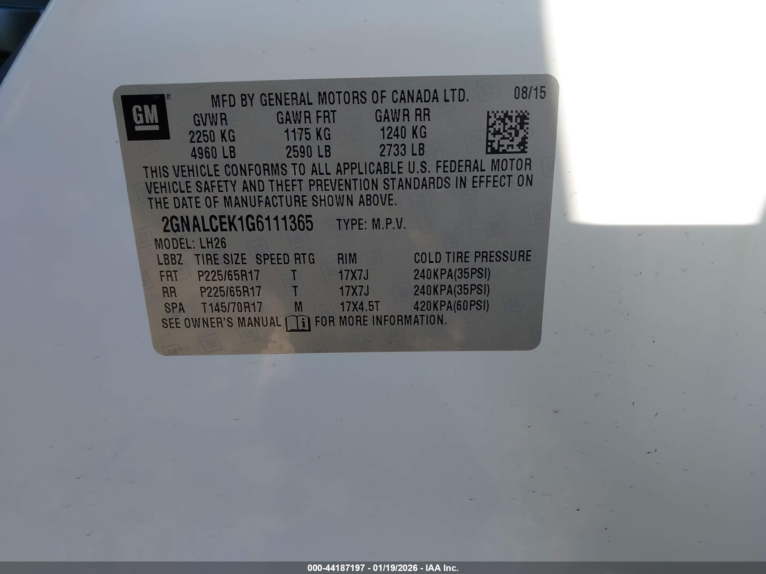 CHEVROLET EQUINOX image 9