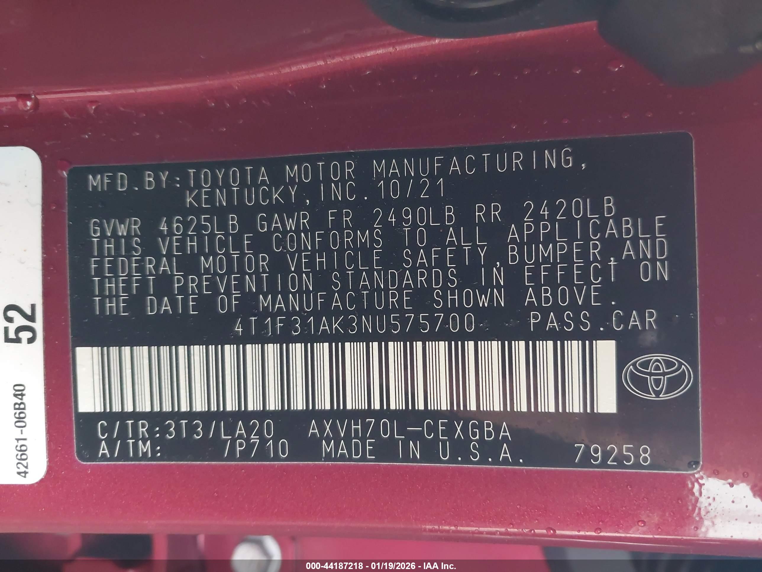 TOYOTA CAMRY image 9