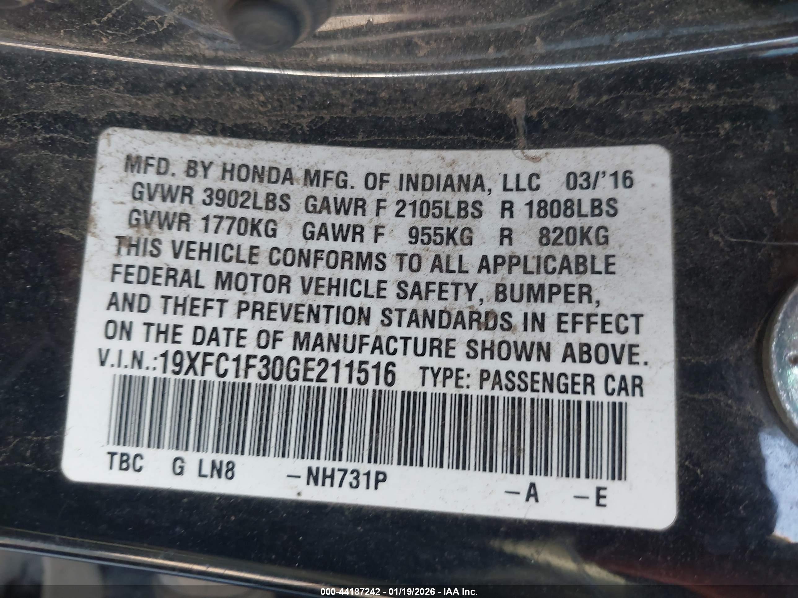HONDA CIVIC image 9