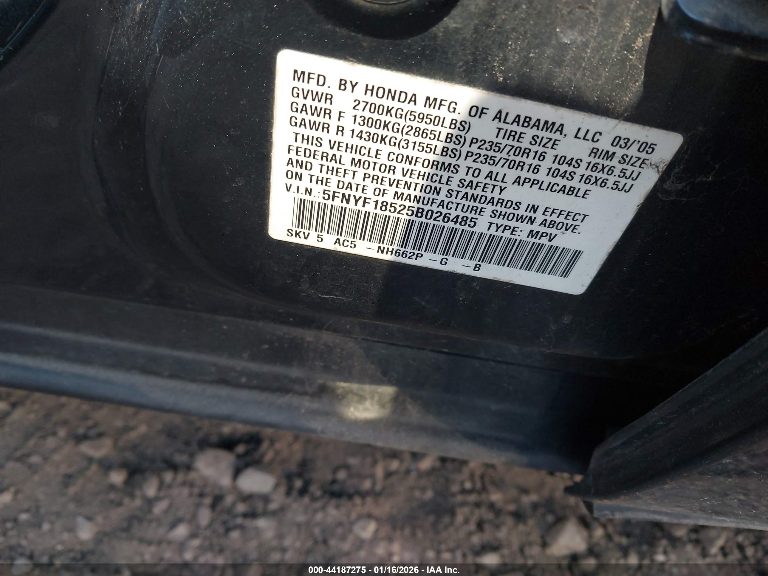 HONDA PILOT image 9