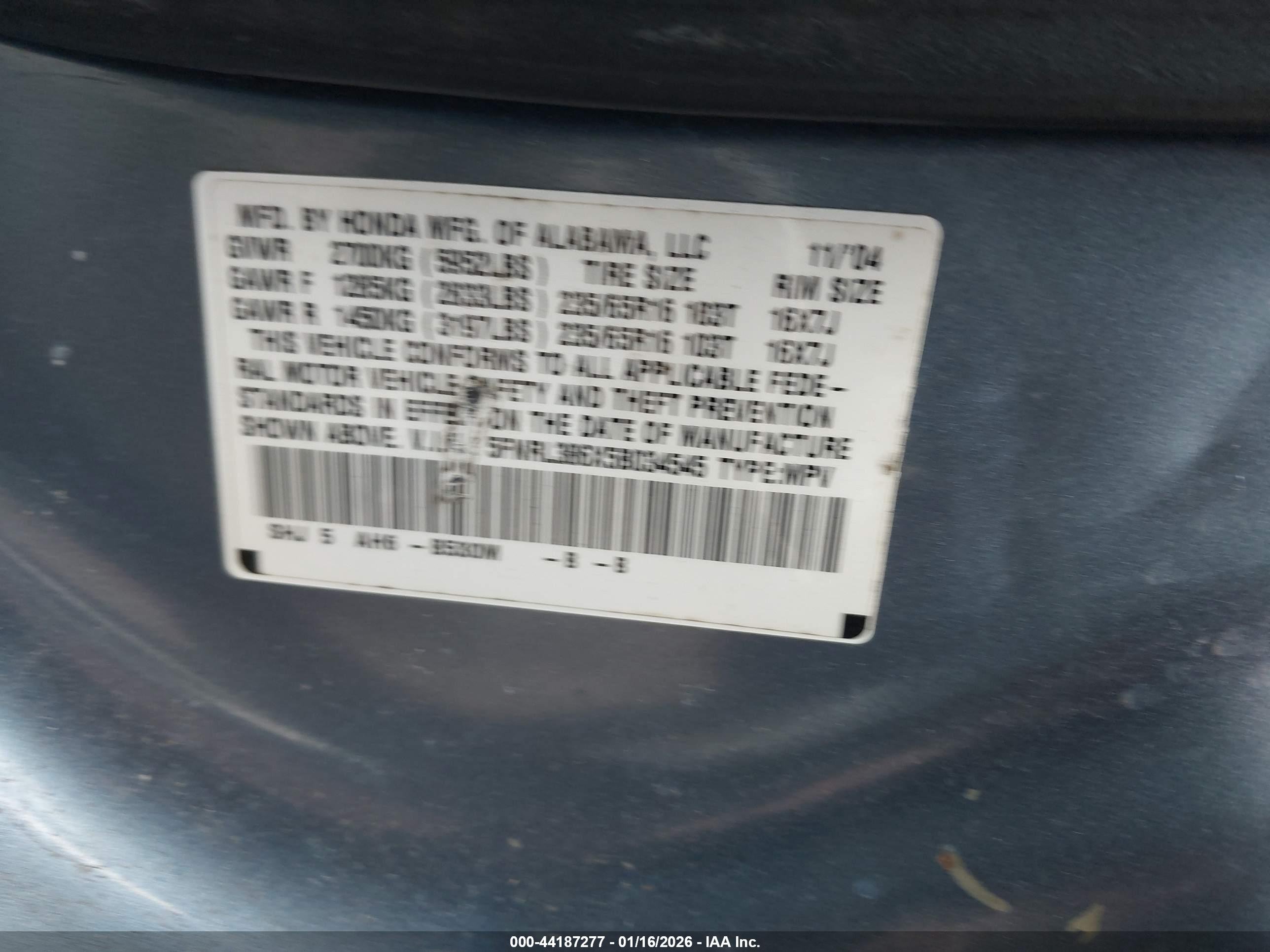 HONDA ODYSSEY image 9