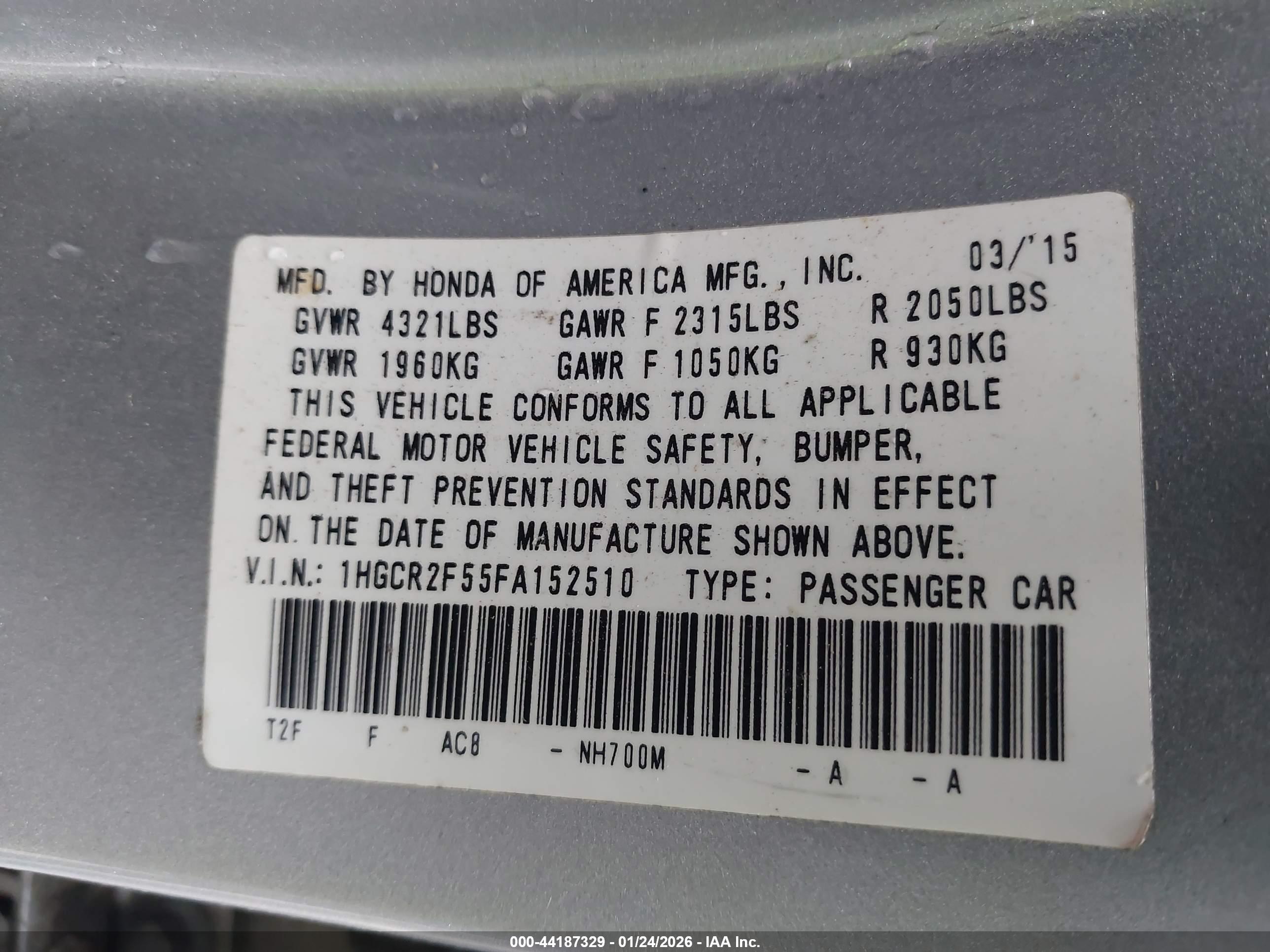 HONDA ACCORD image 9