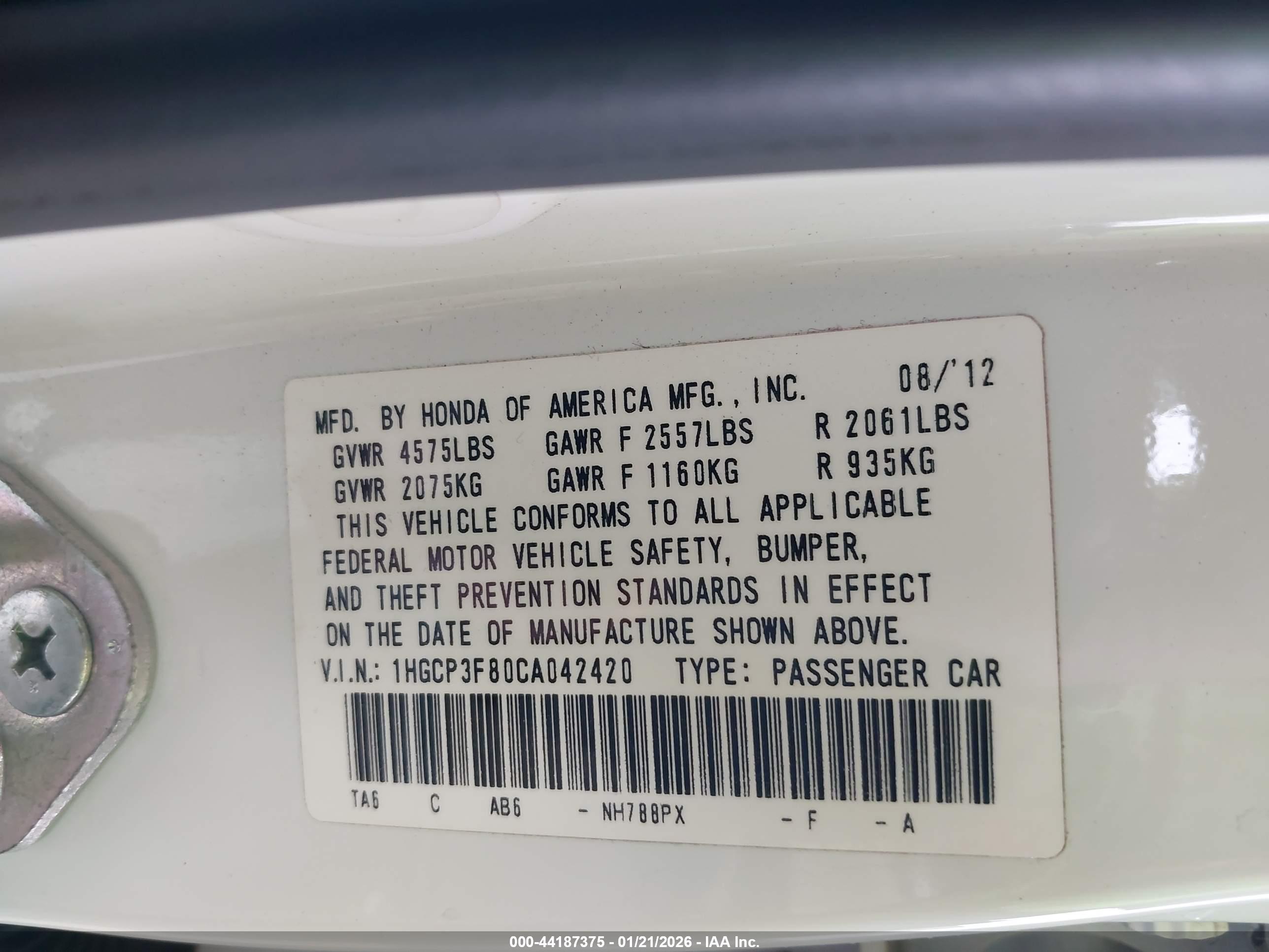 HONDA ACCORD image 9