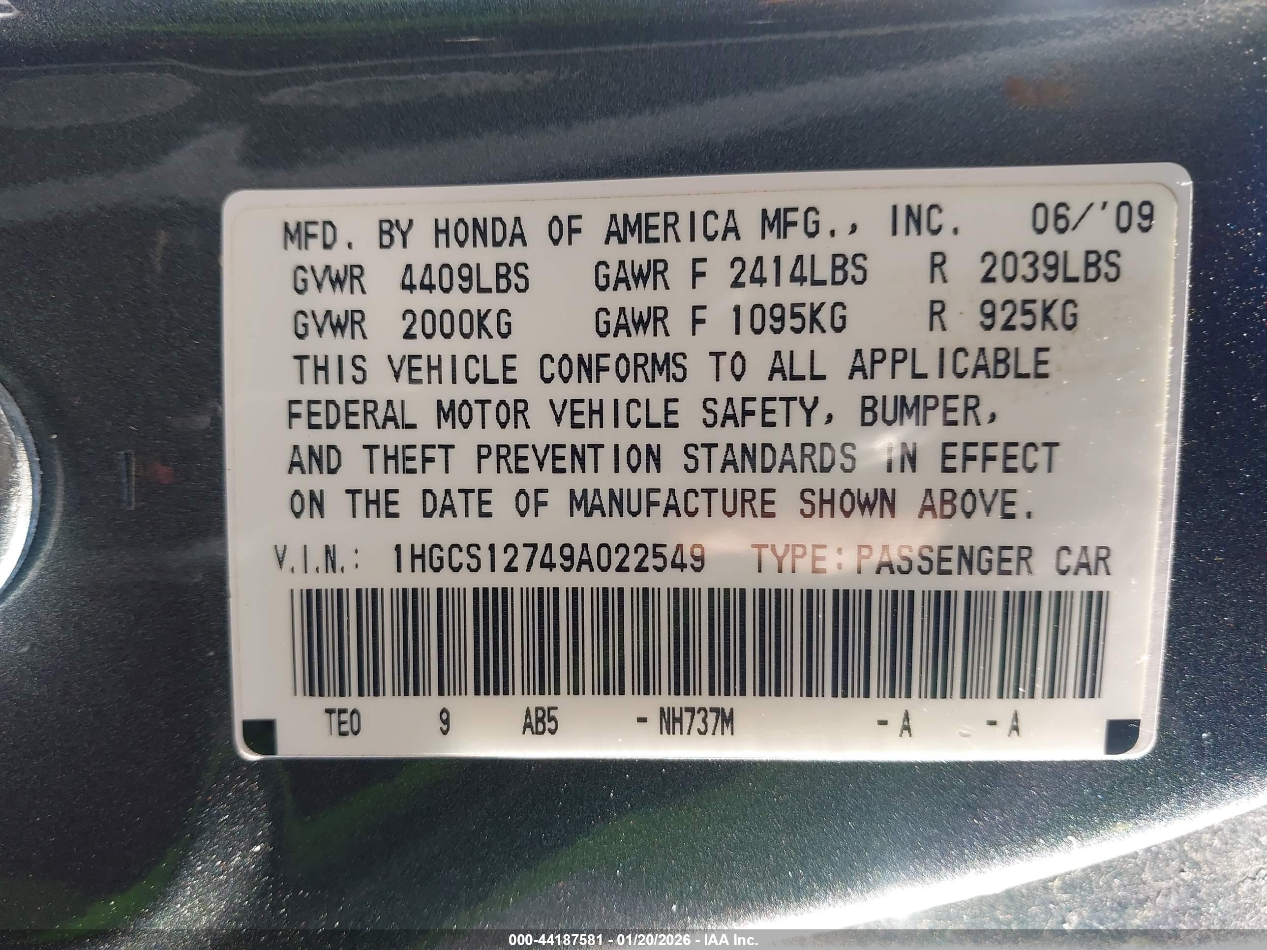 HONDA ACCORD image 9