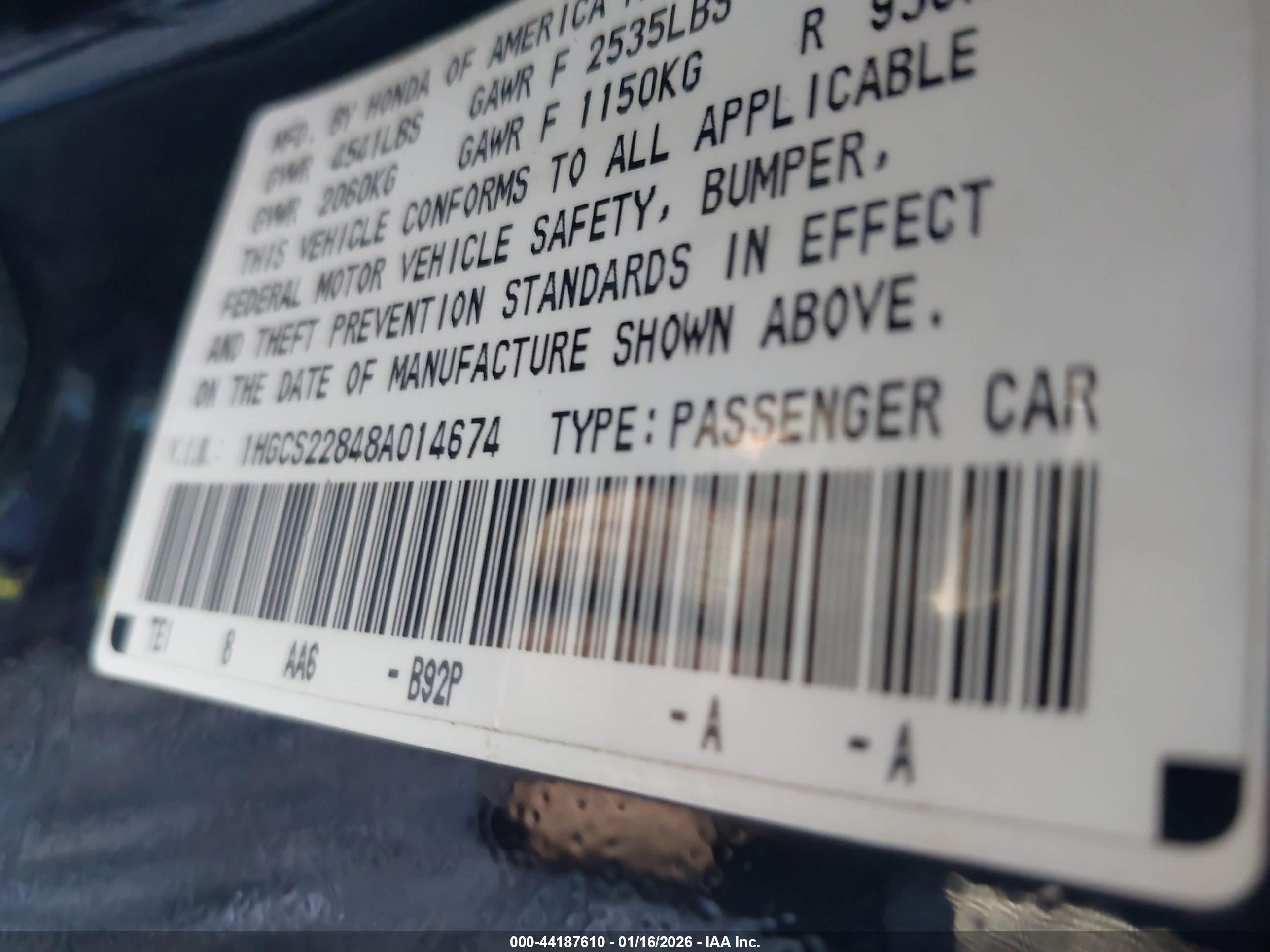HONDA ACCORD image 9