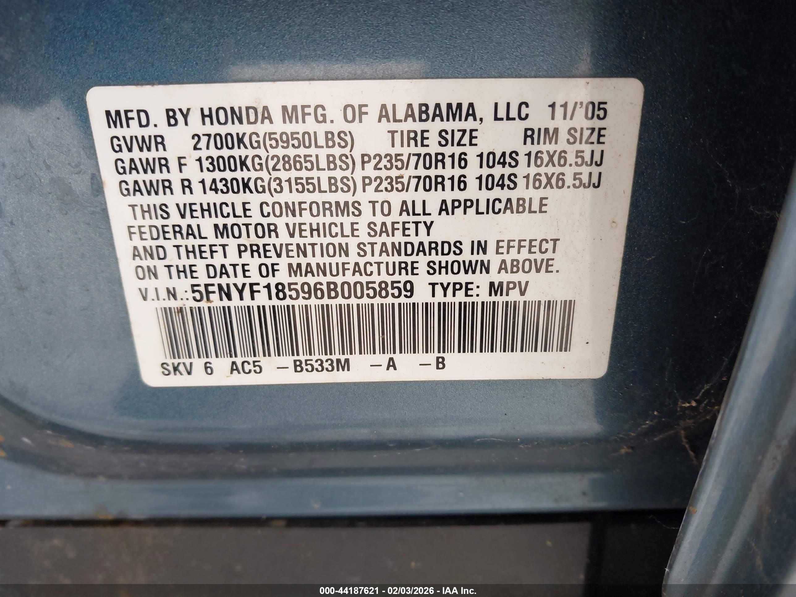 HONDA PILOT image 9