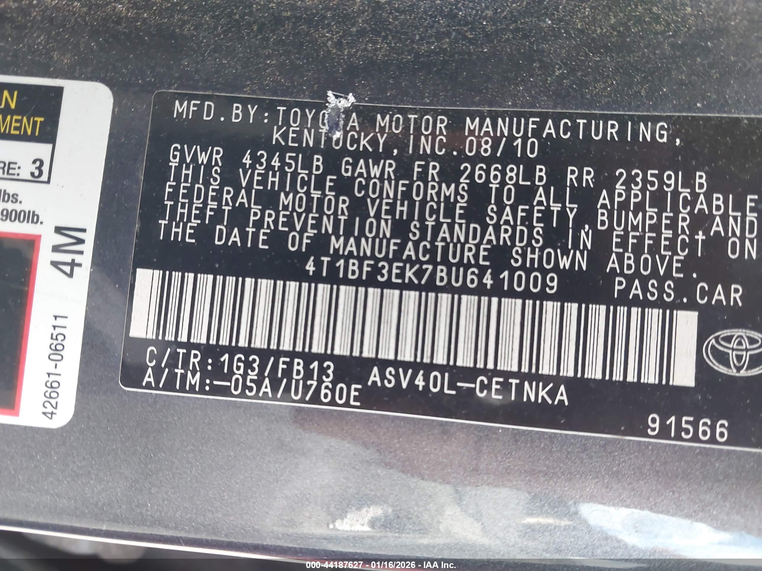 TOYOTA CAMRY image 9