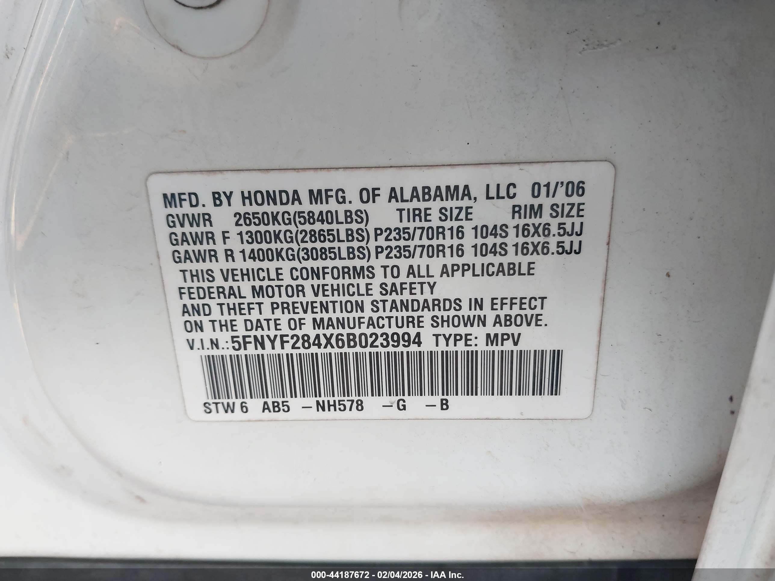 HONDA PILOT image 9