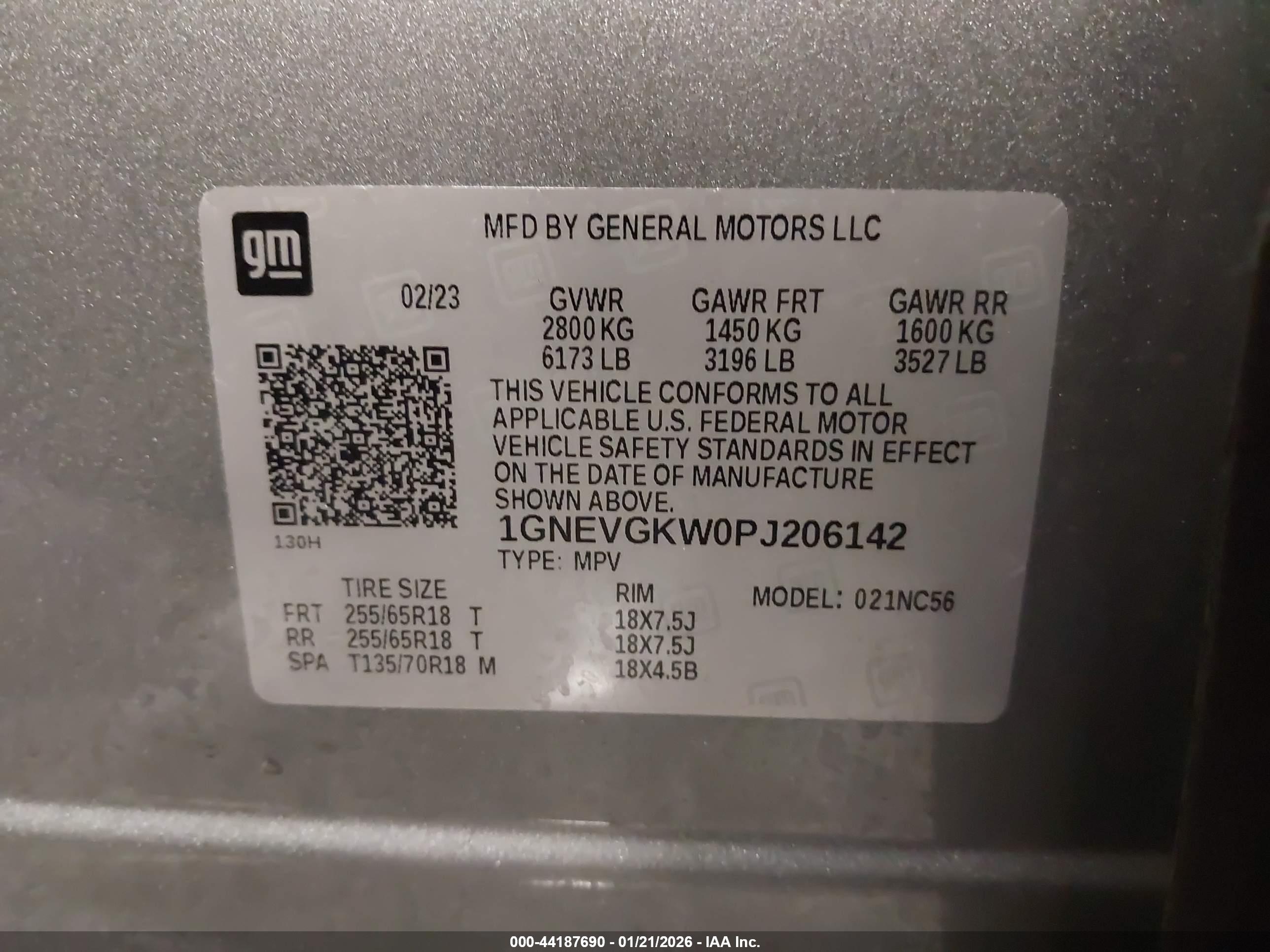 CHEVROLET TRAVERSE image 9