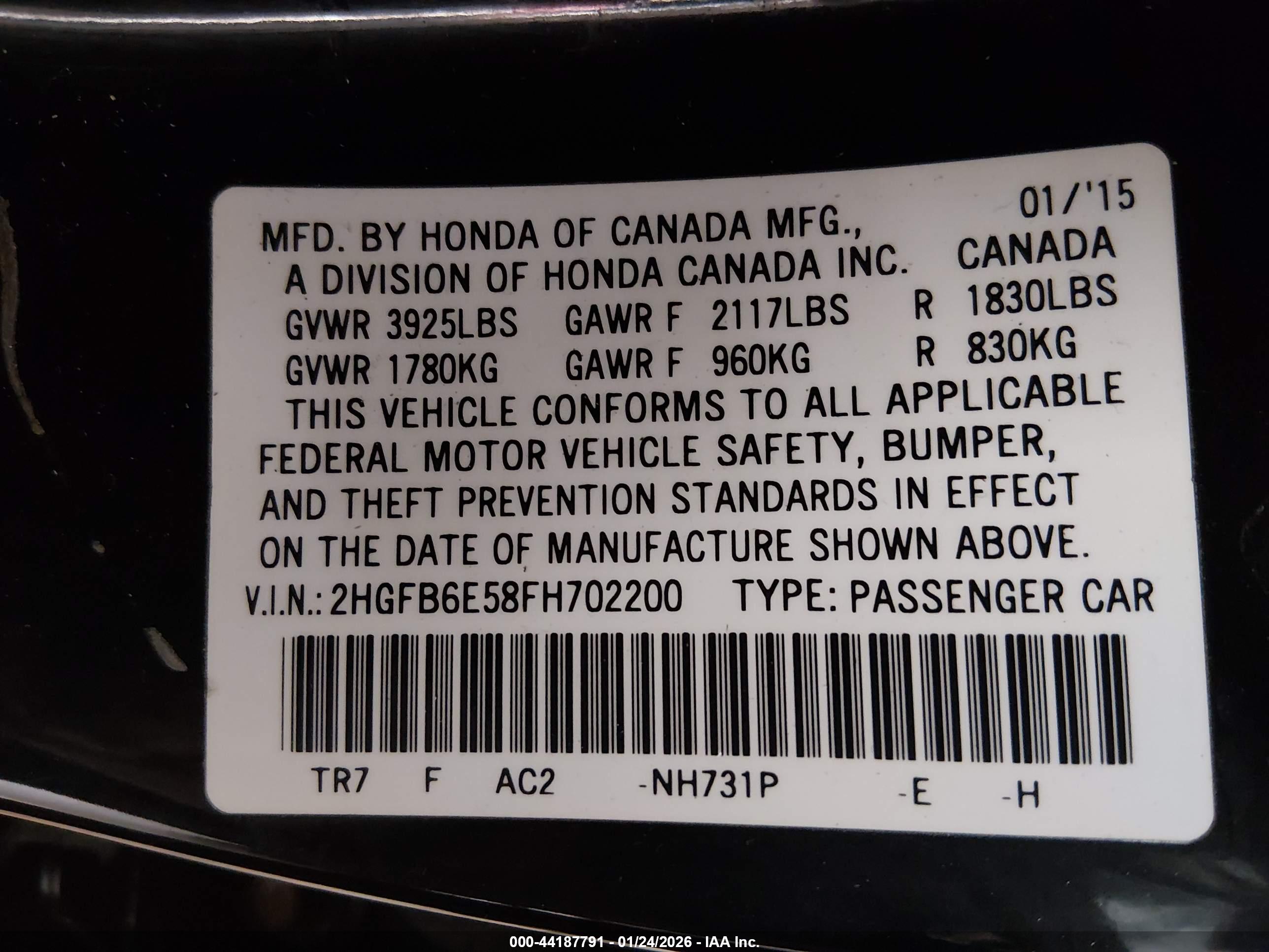 HONDA CIVIC image 9