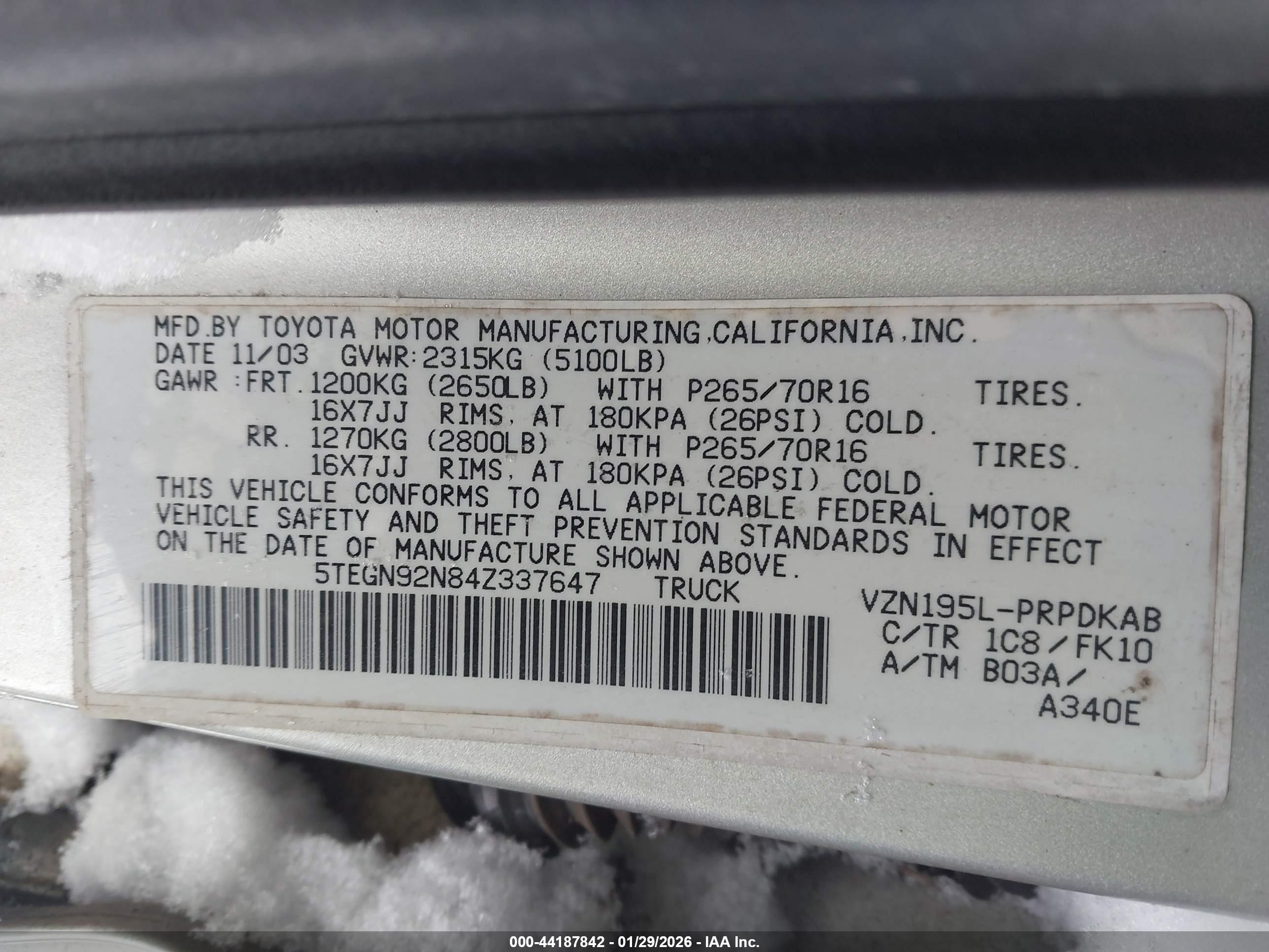 TOYOTA TACOMA image 9