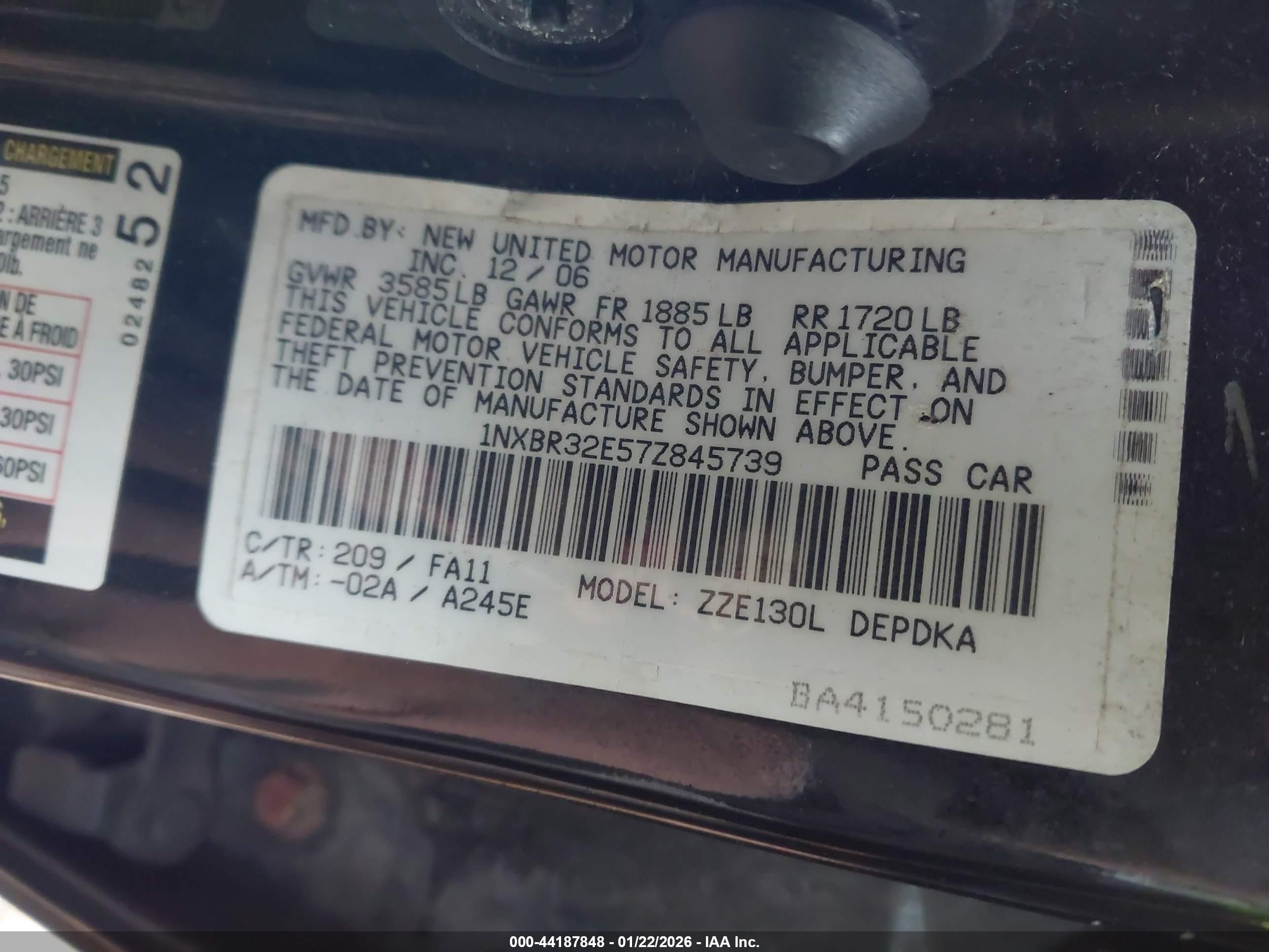 TOYOTA COROLLA image 9