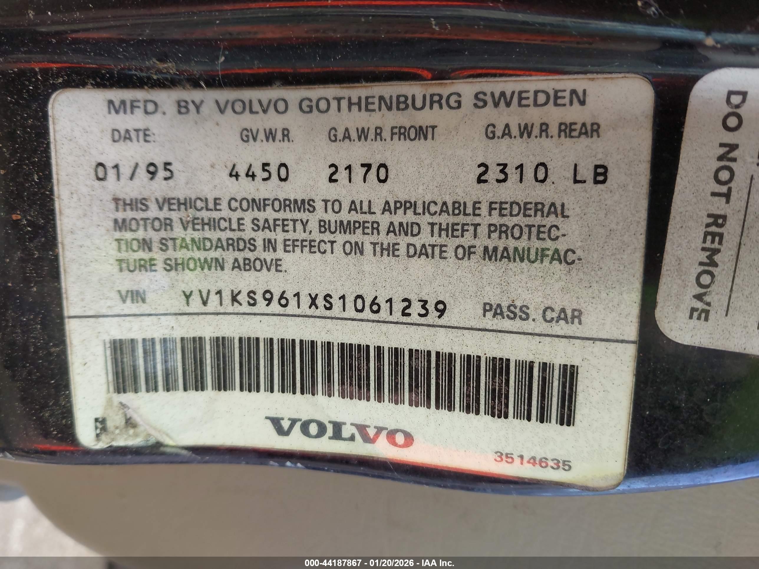 VOLVO 960 image 9