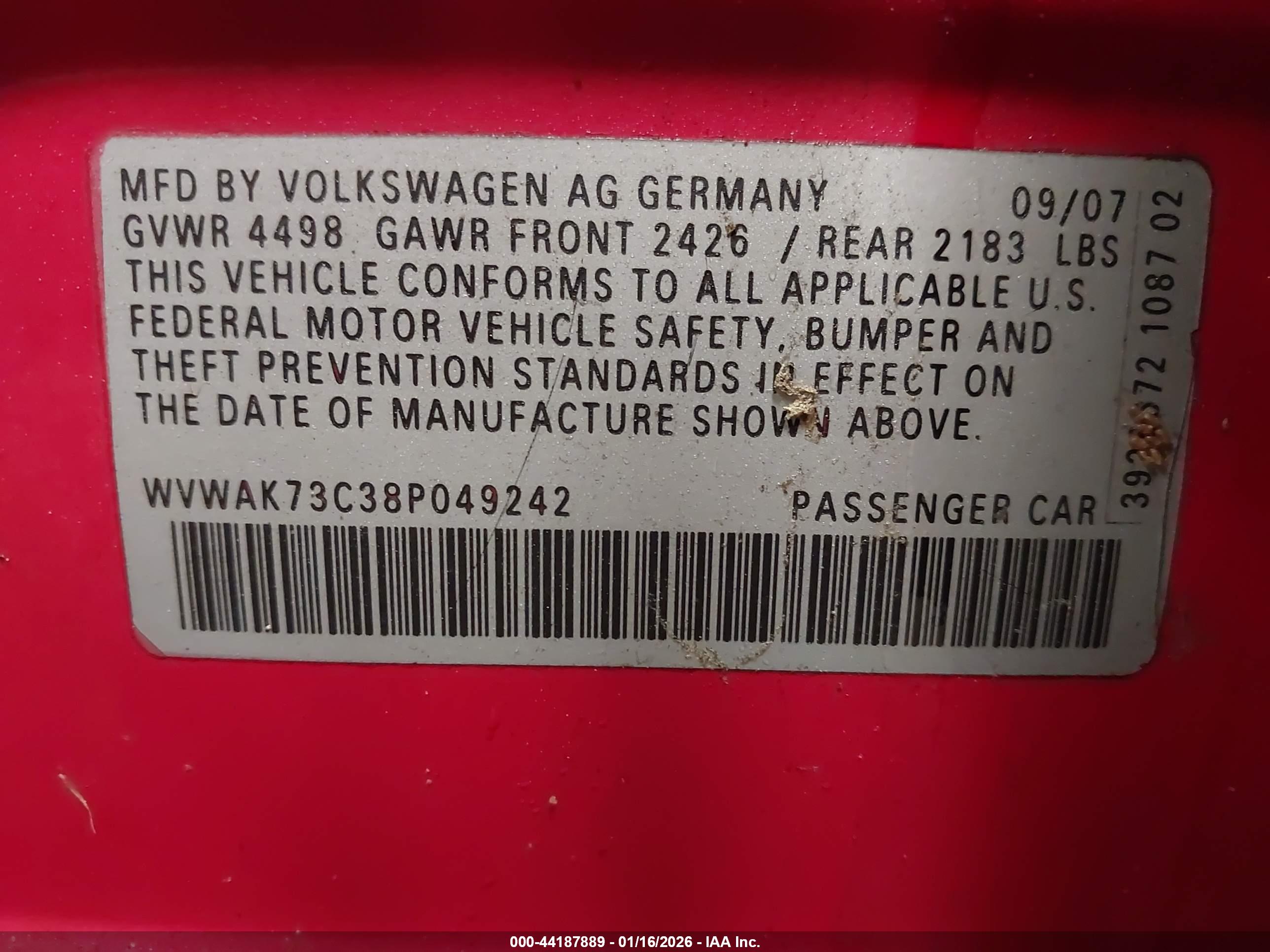 VOLKSWAGEN PASSAT image 9