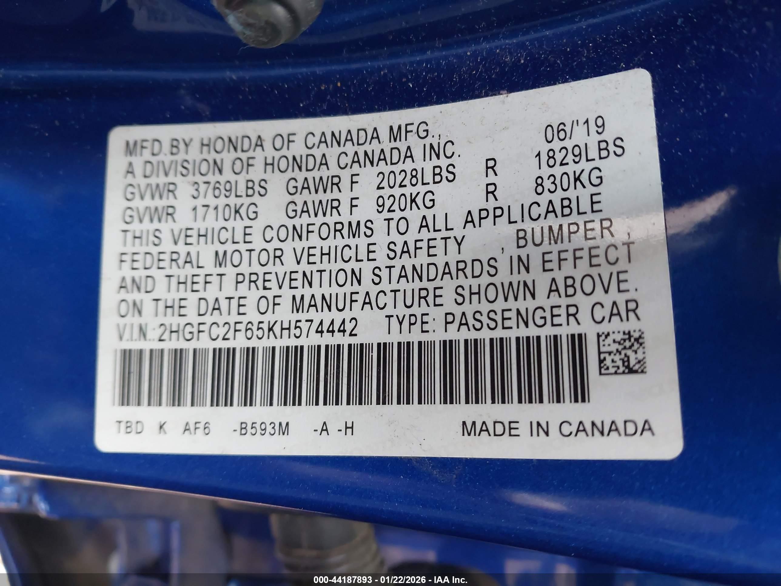 HONDA CIVIC image 9