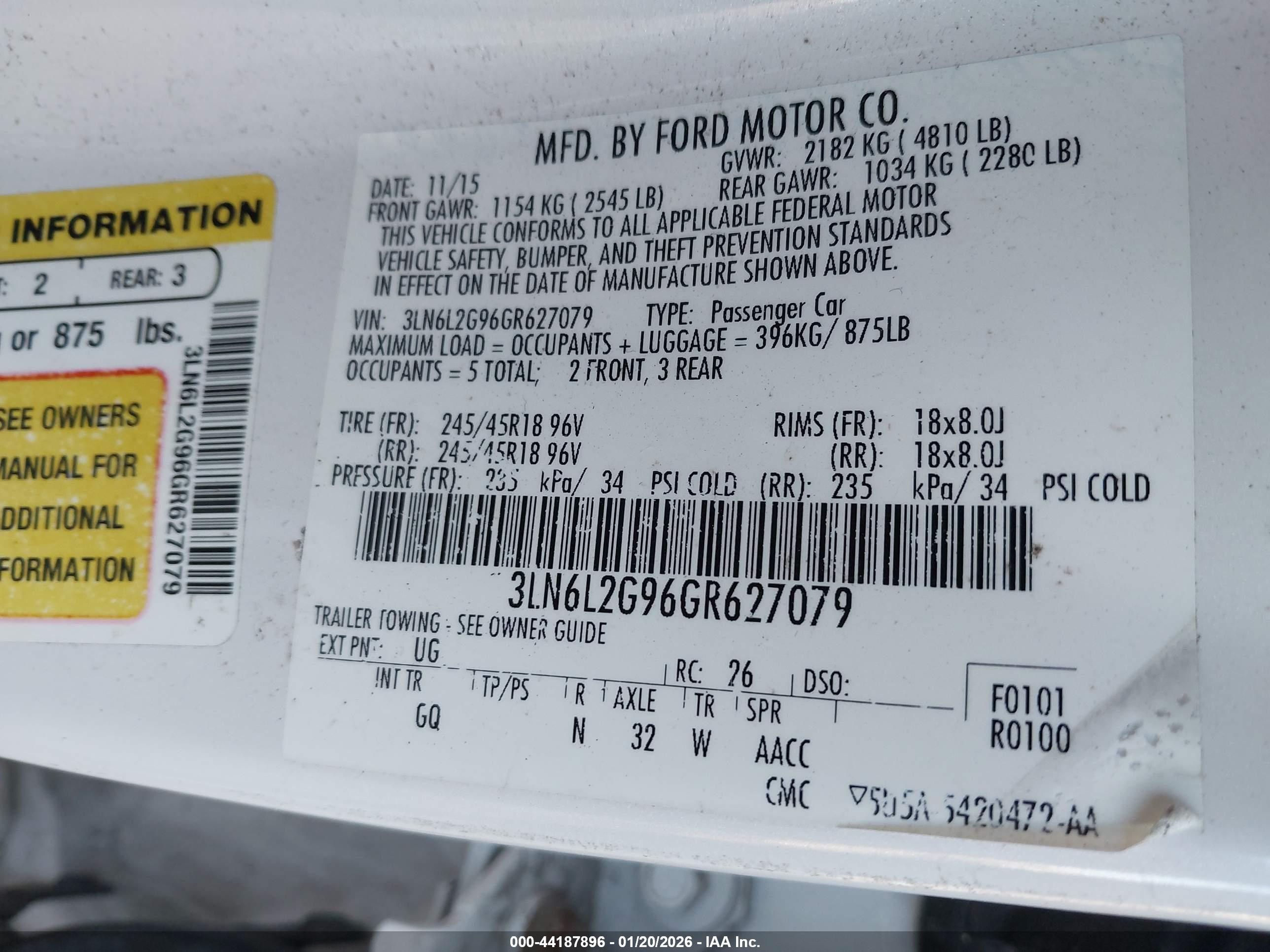 LINCOLN MKZ image 9
