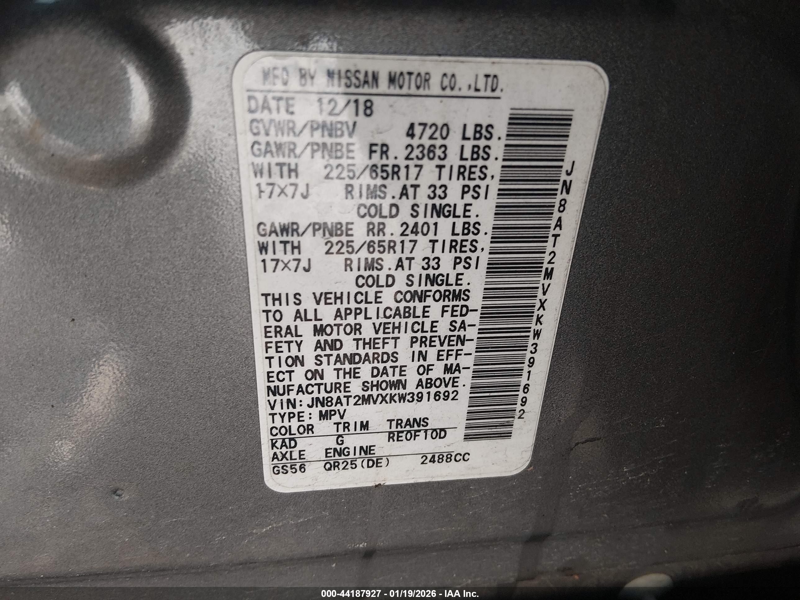 NISSAN ROGUE image 9