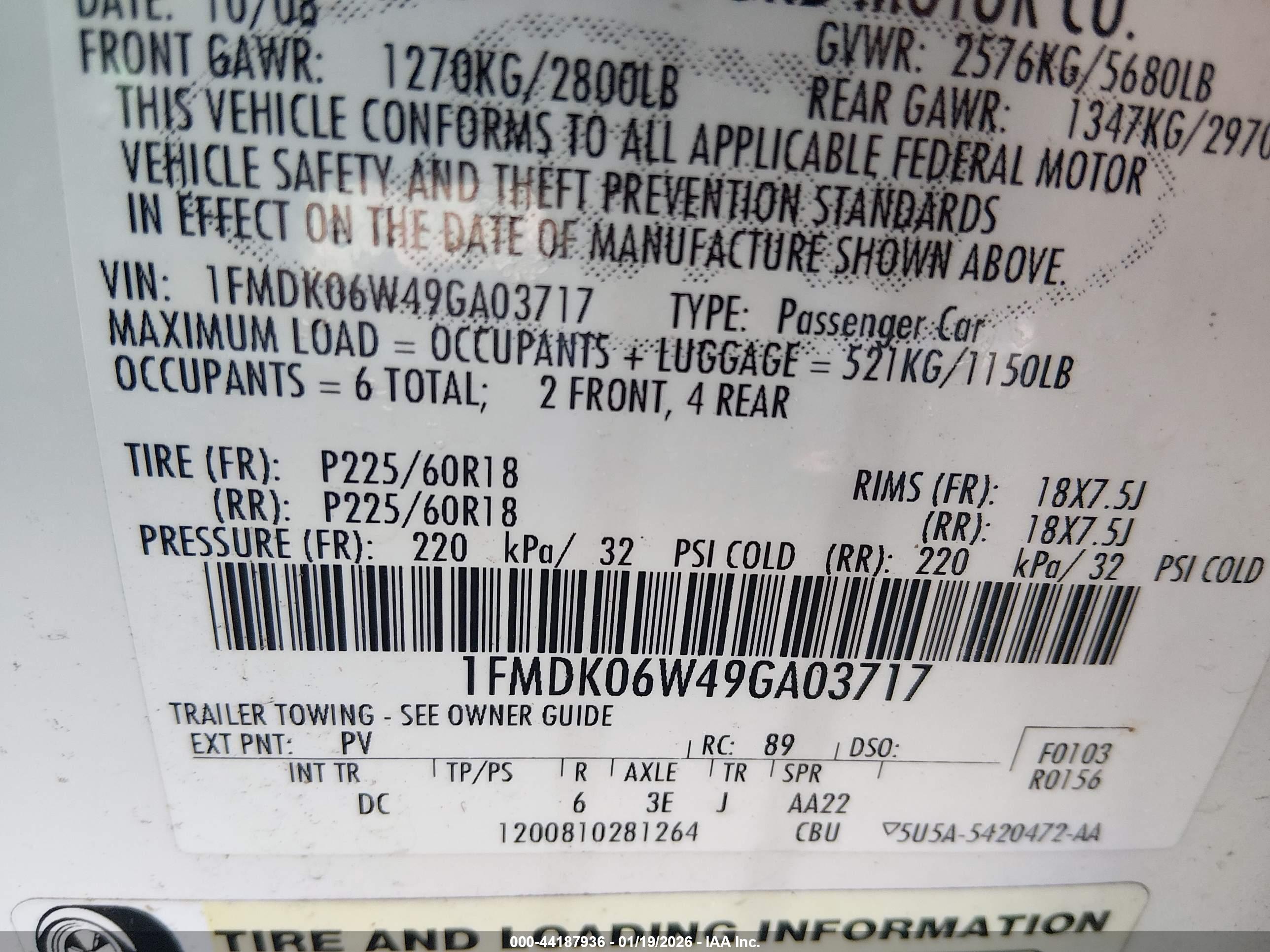 FORD TAURUS image 9