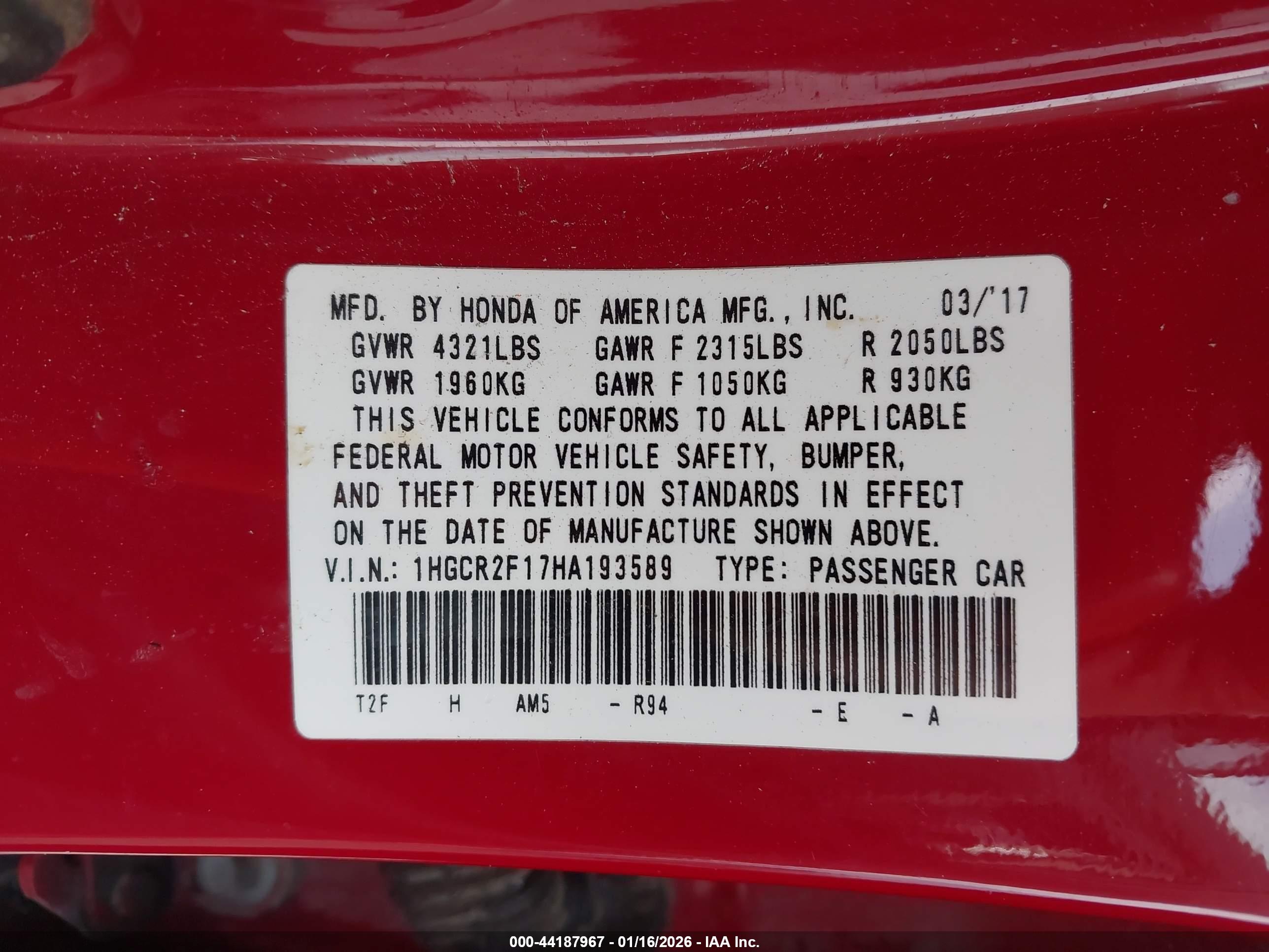 HONDA ACCORD image 9