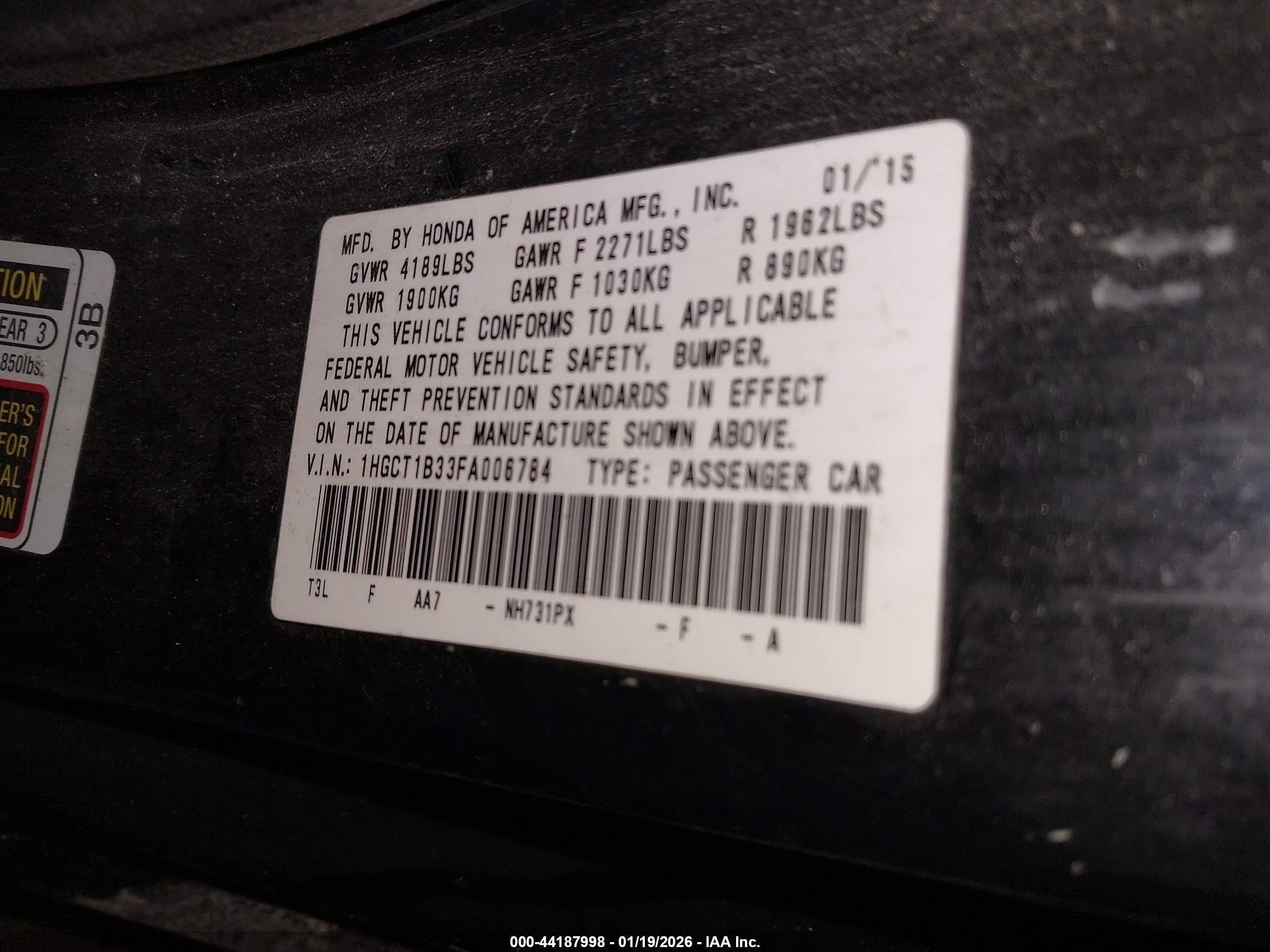 HONDA ACCORD image 9