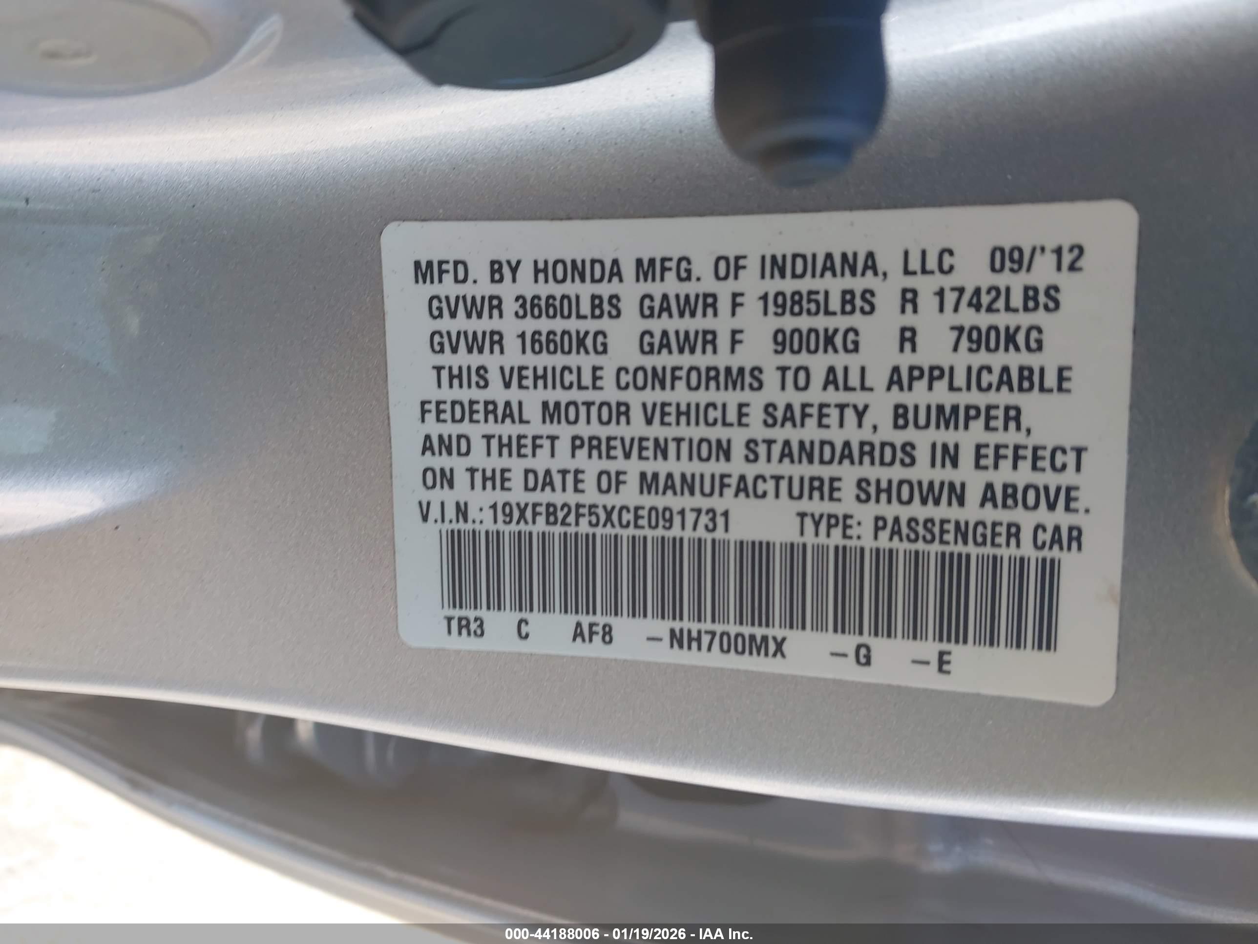 HONDA CIVIC image 9