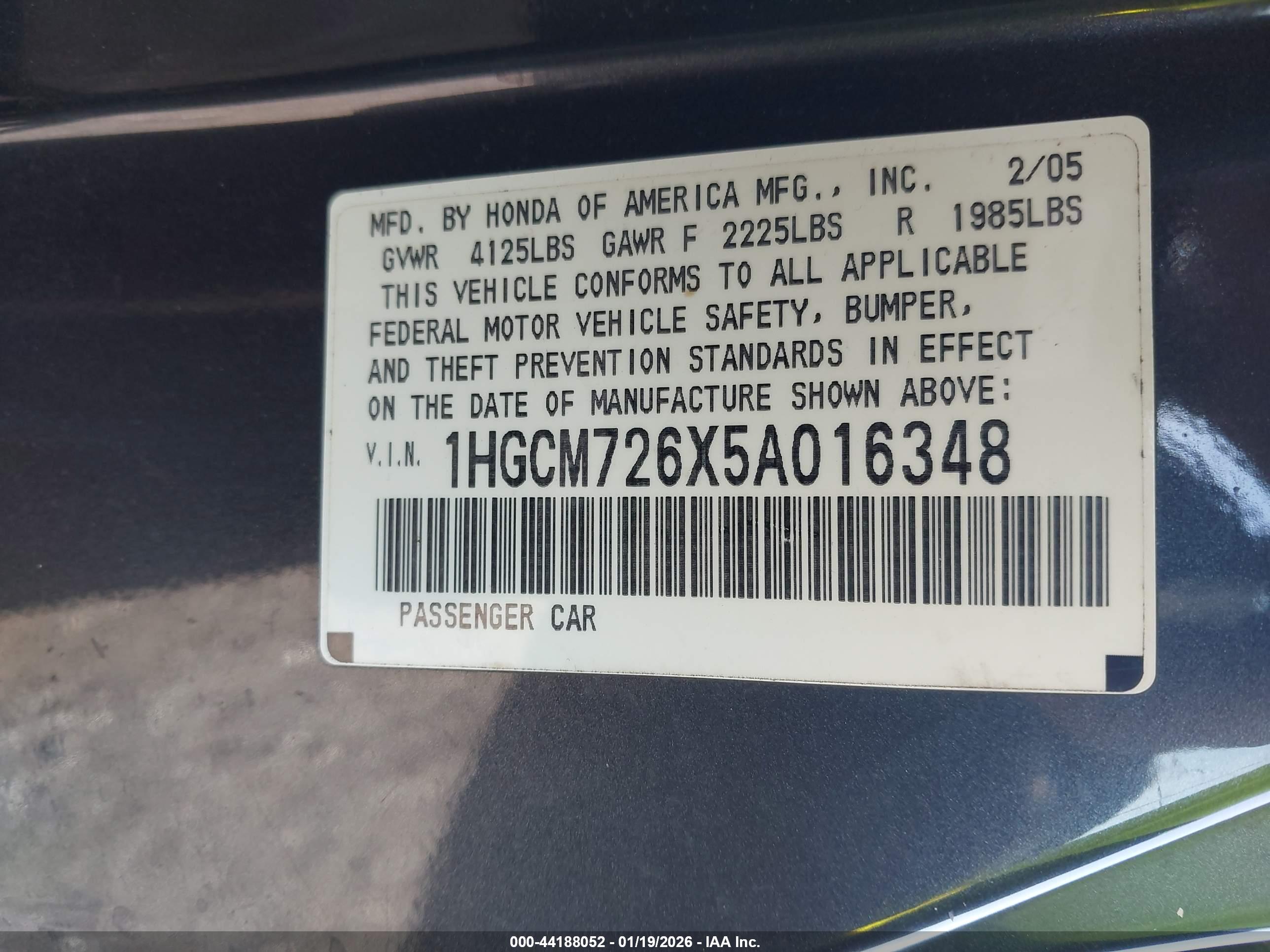 HONDA ACCORD image 9