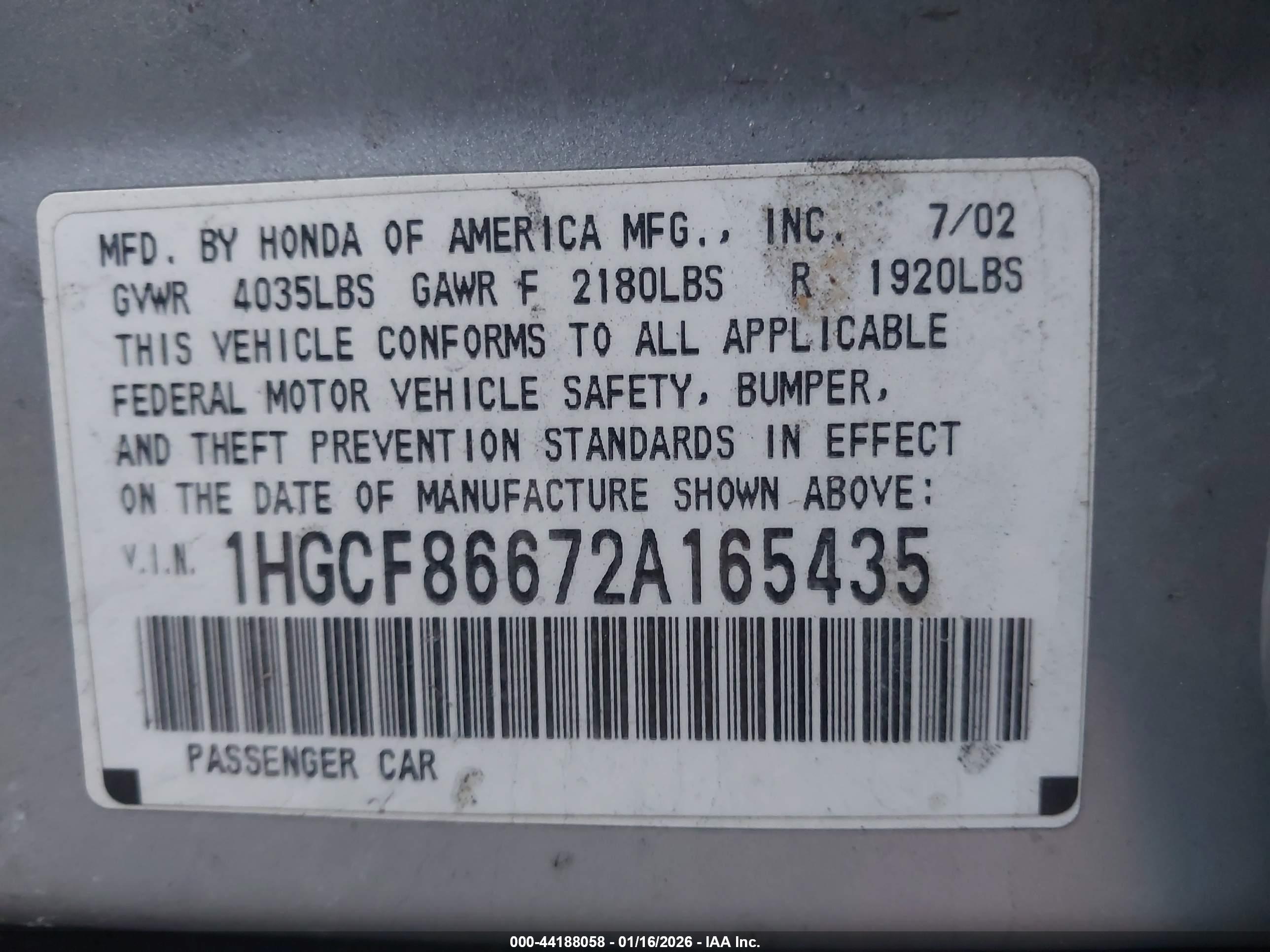 HONDA ACCORD image 9