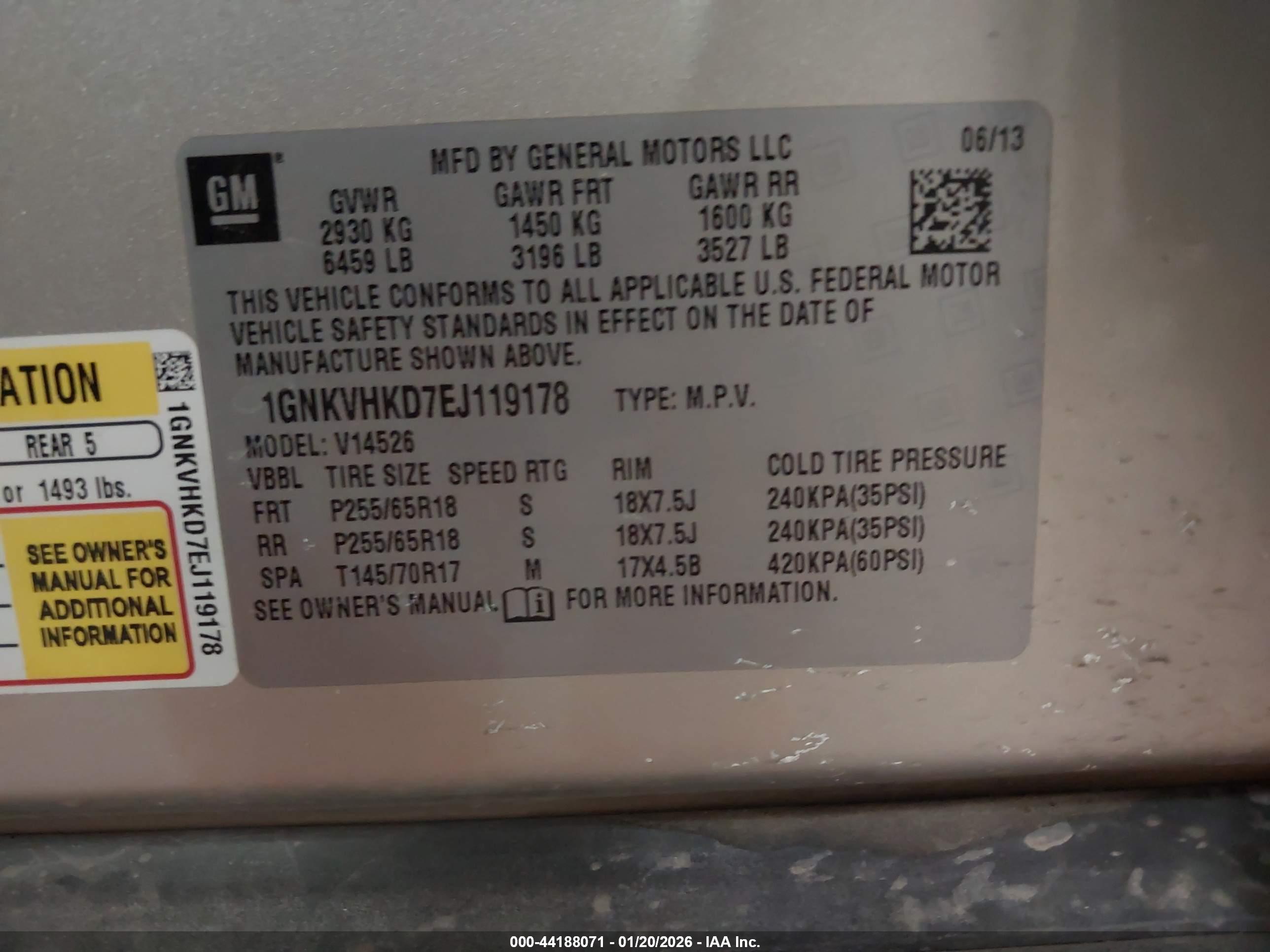 CHEVROLET TRAVERSE image 9