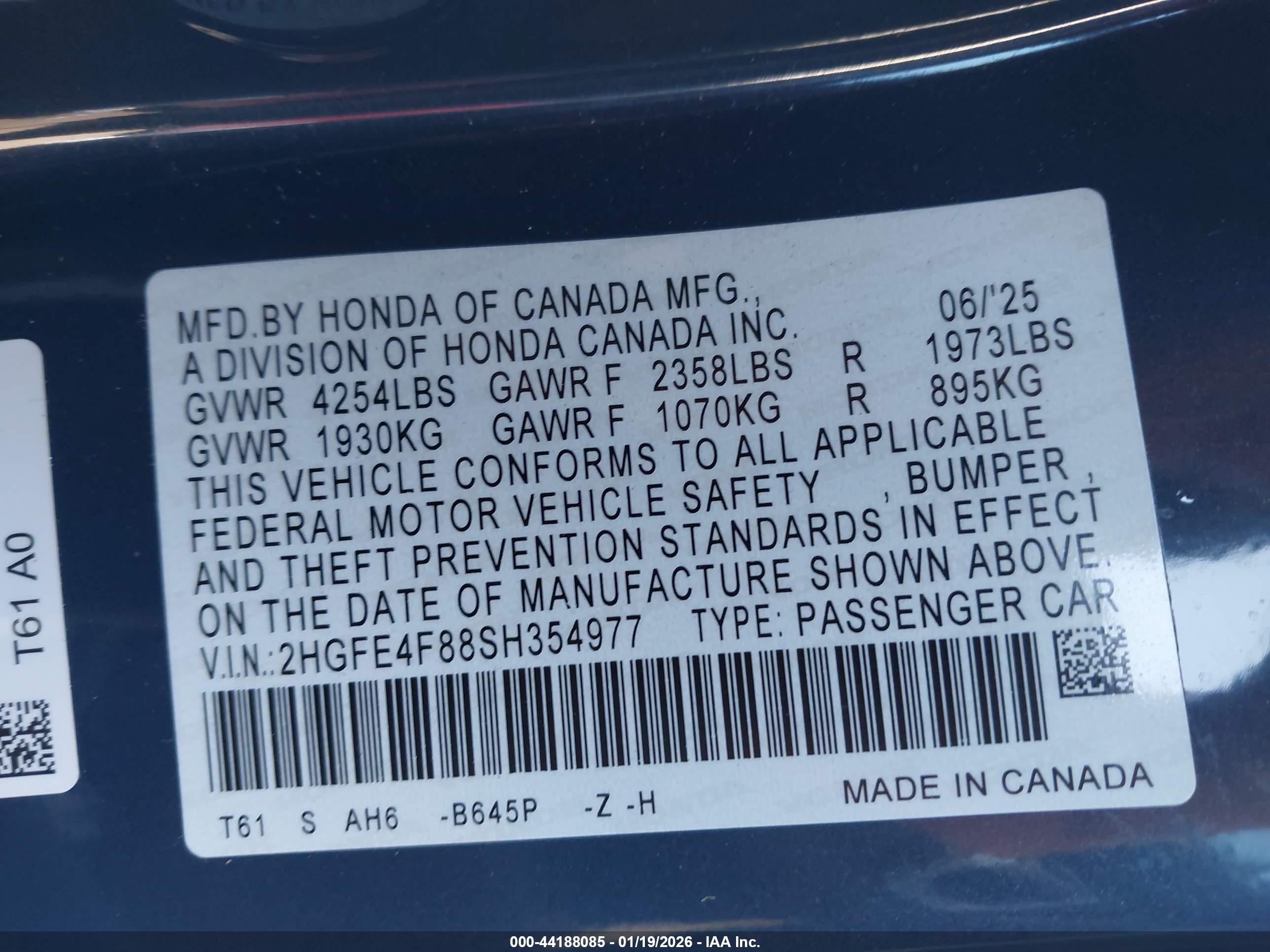 HONDA CIVIC image 9