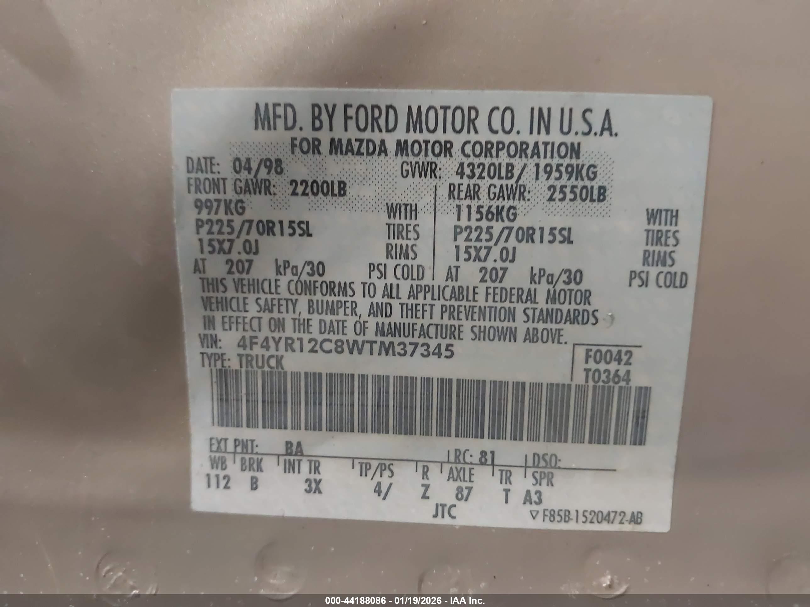 MAZDA B2500 image 9