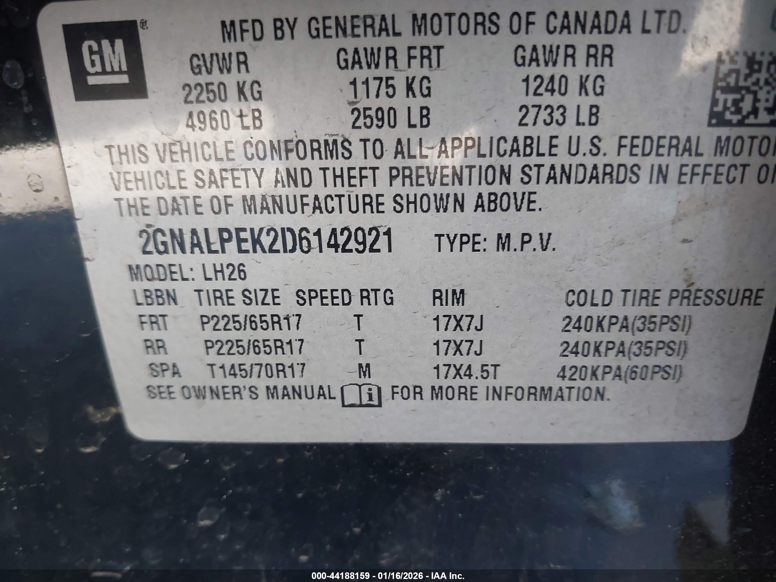 CHEVROLET EQUINOX image 9
