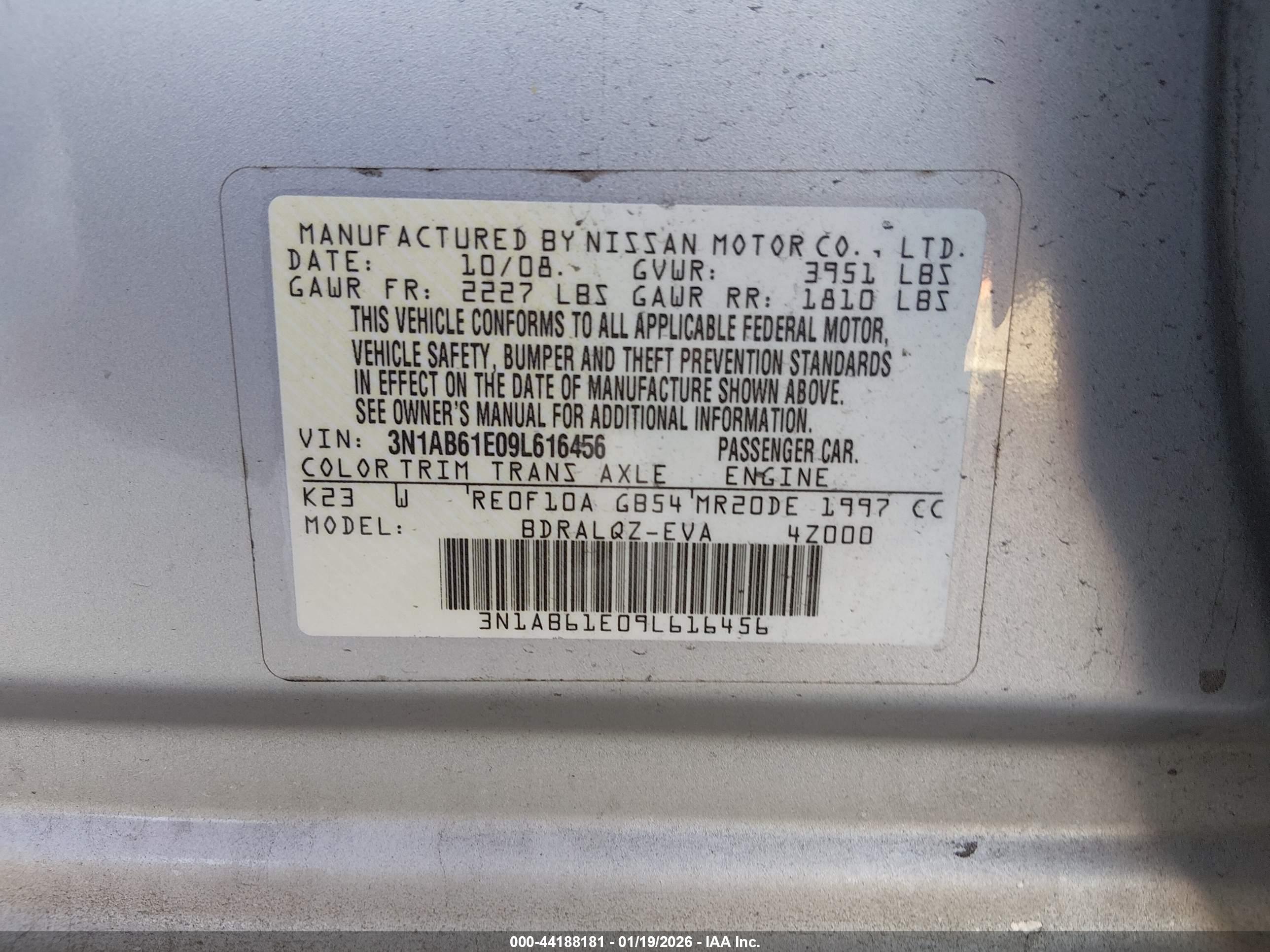 NISSAN SENTRA image 9