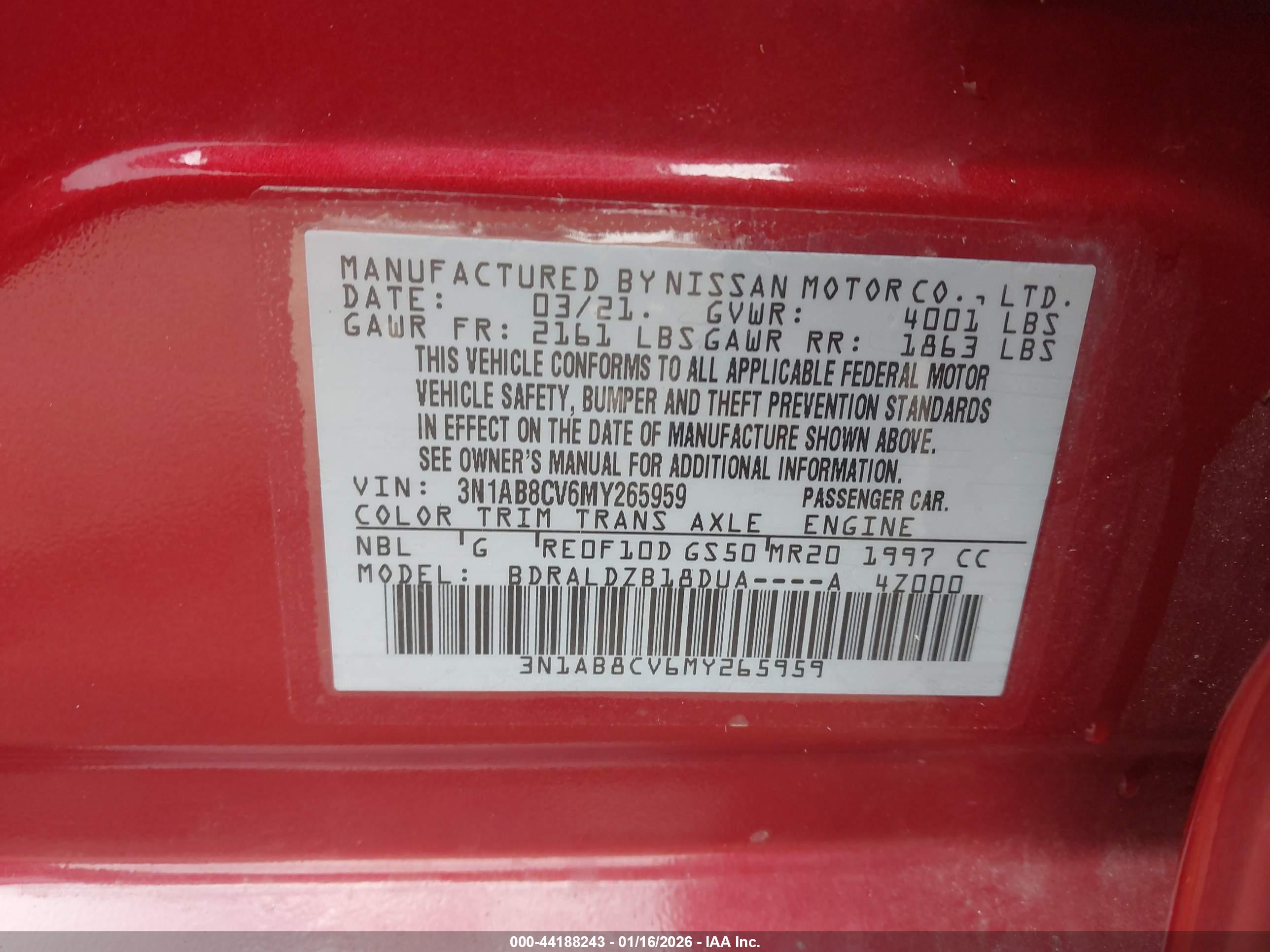 NISSAN SENTRA image 9