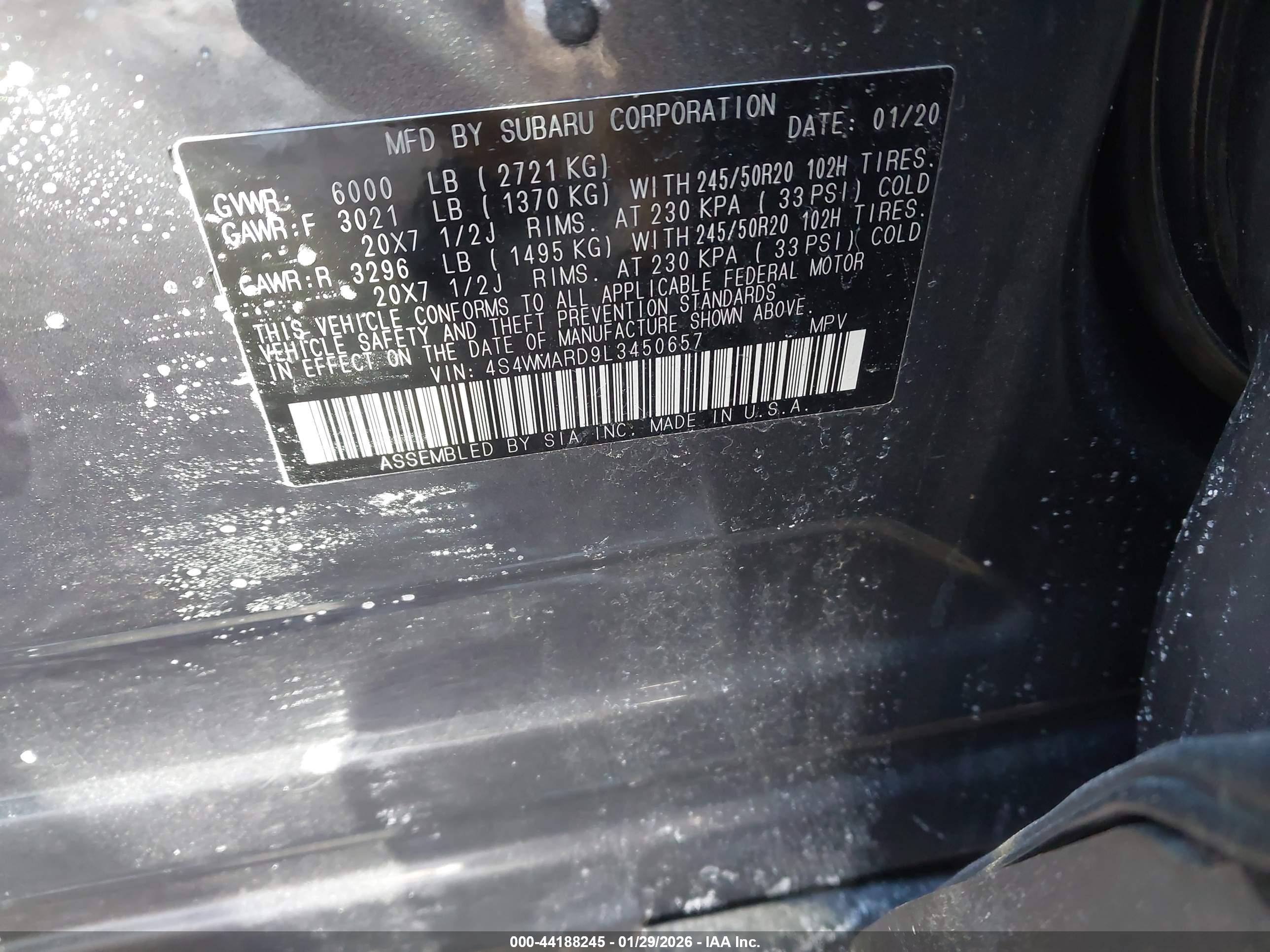 SUBARU ASCENT image 9