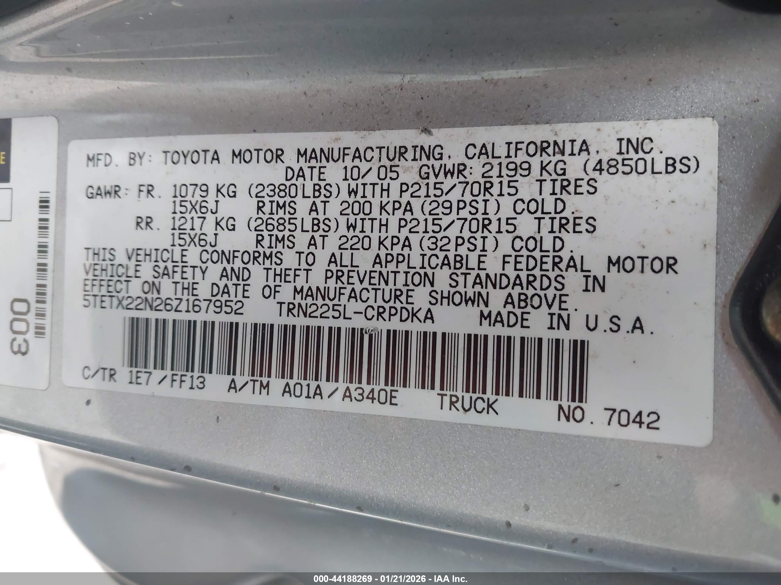 TOYOTA TACOMA image 9