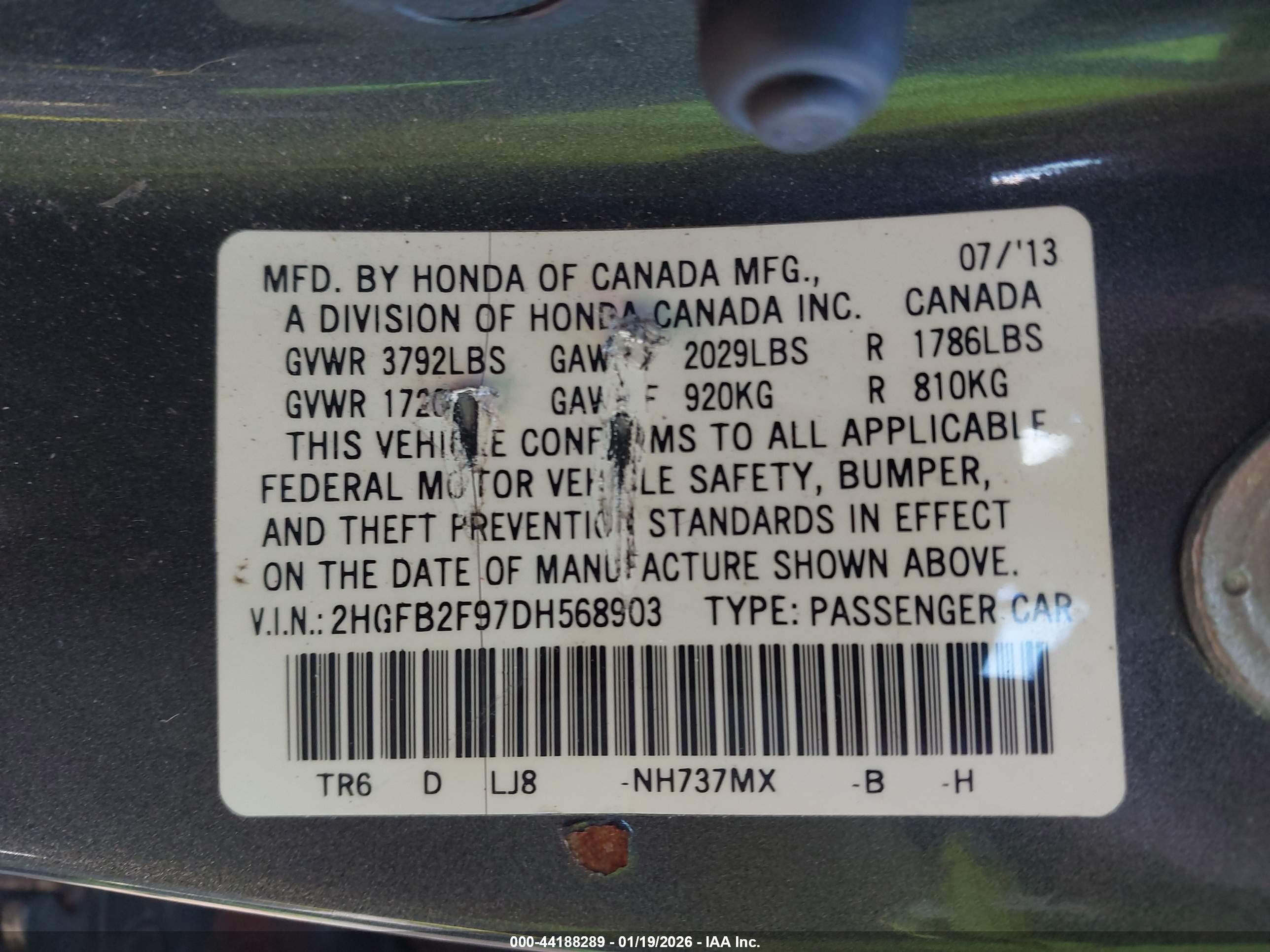 HONDA CIVIC image 9
