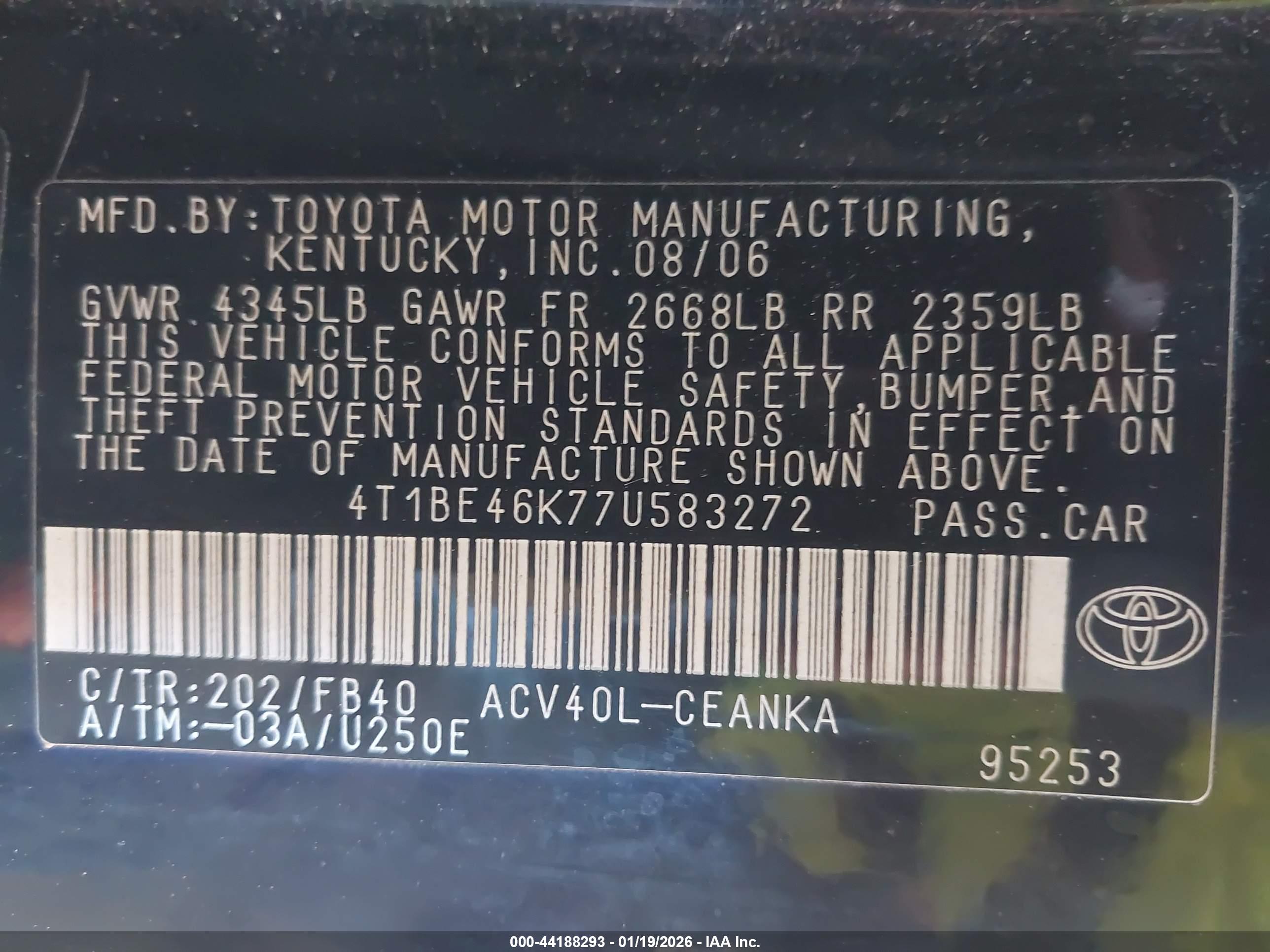 TOYOTA CAMRY image 9
