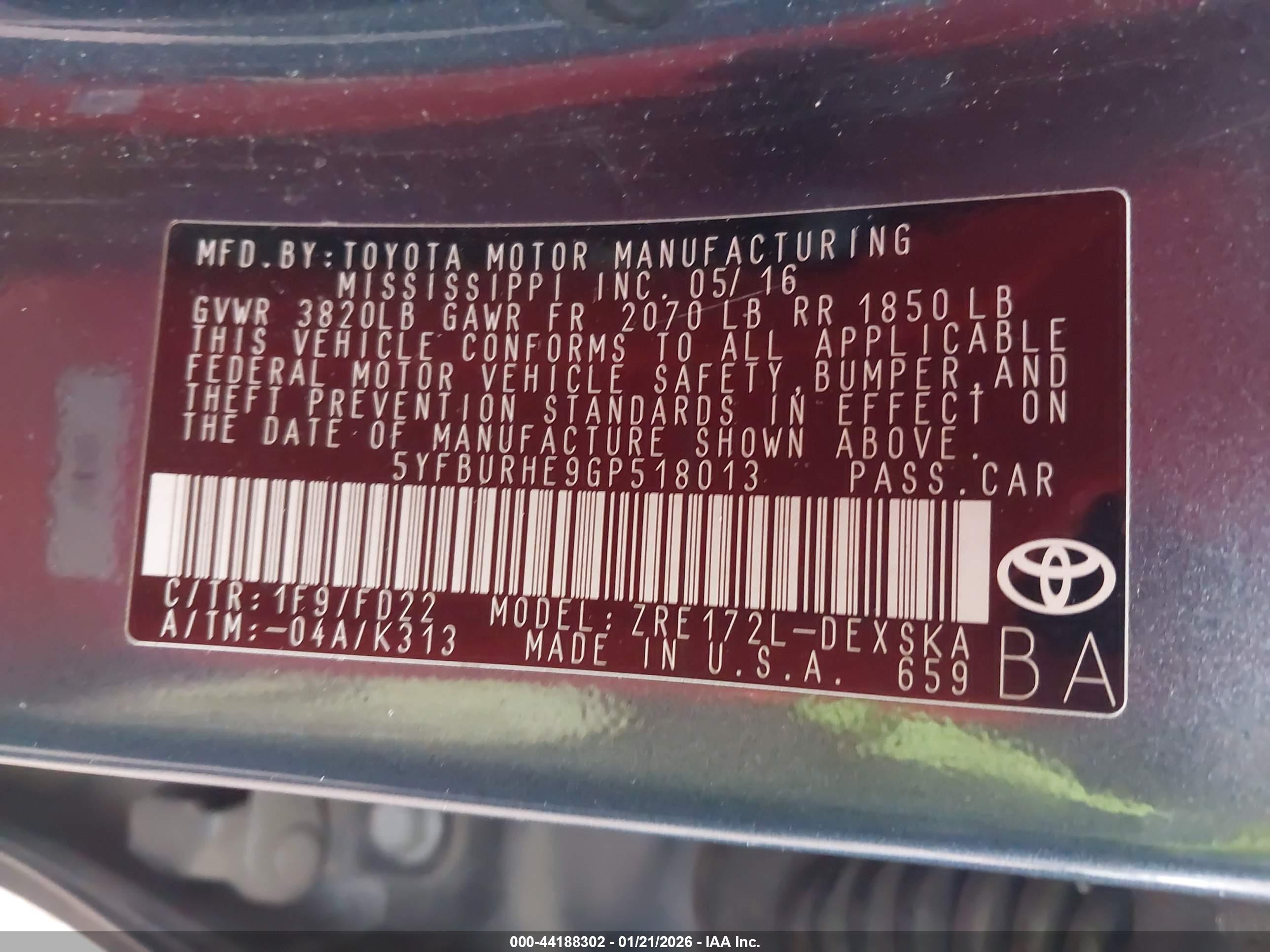 TOYOTA COROLLA image 9