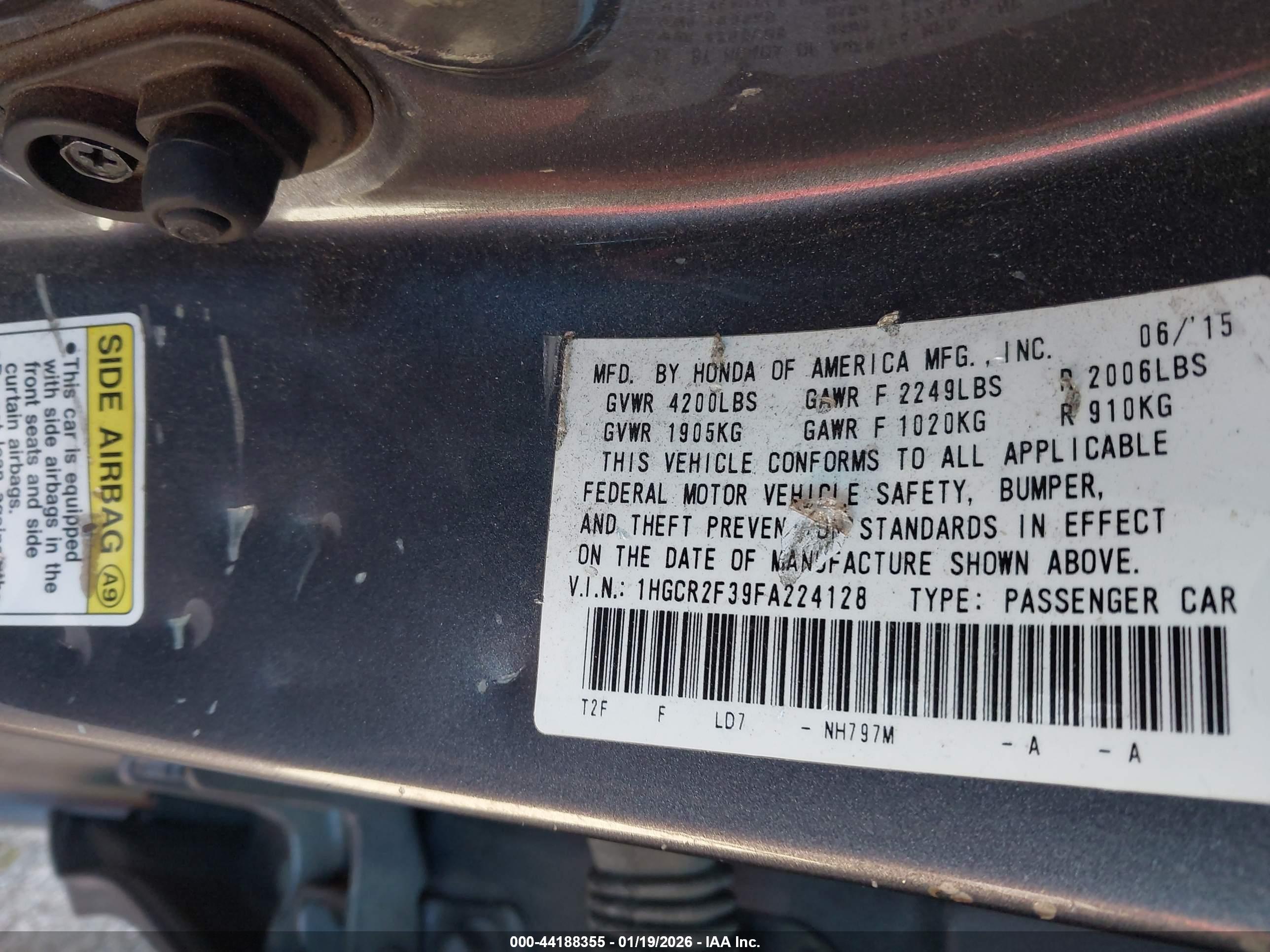HONDA ACCORD image 9