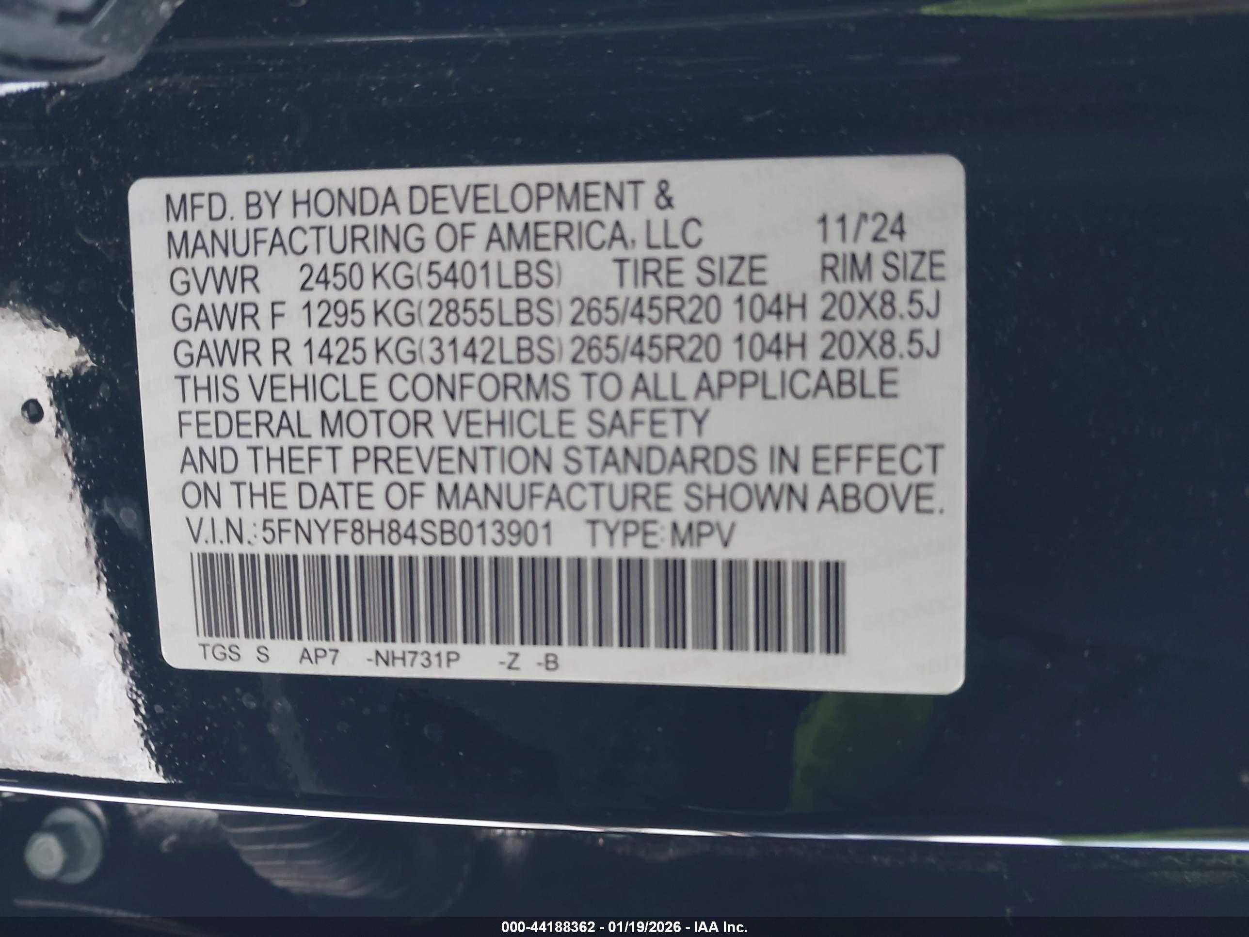 HONDA PASSPORT image 9