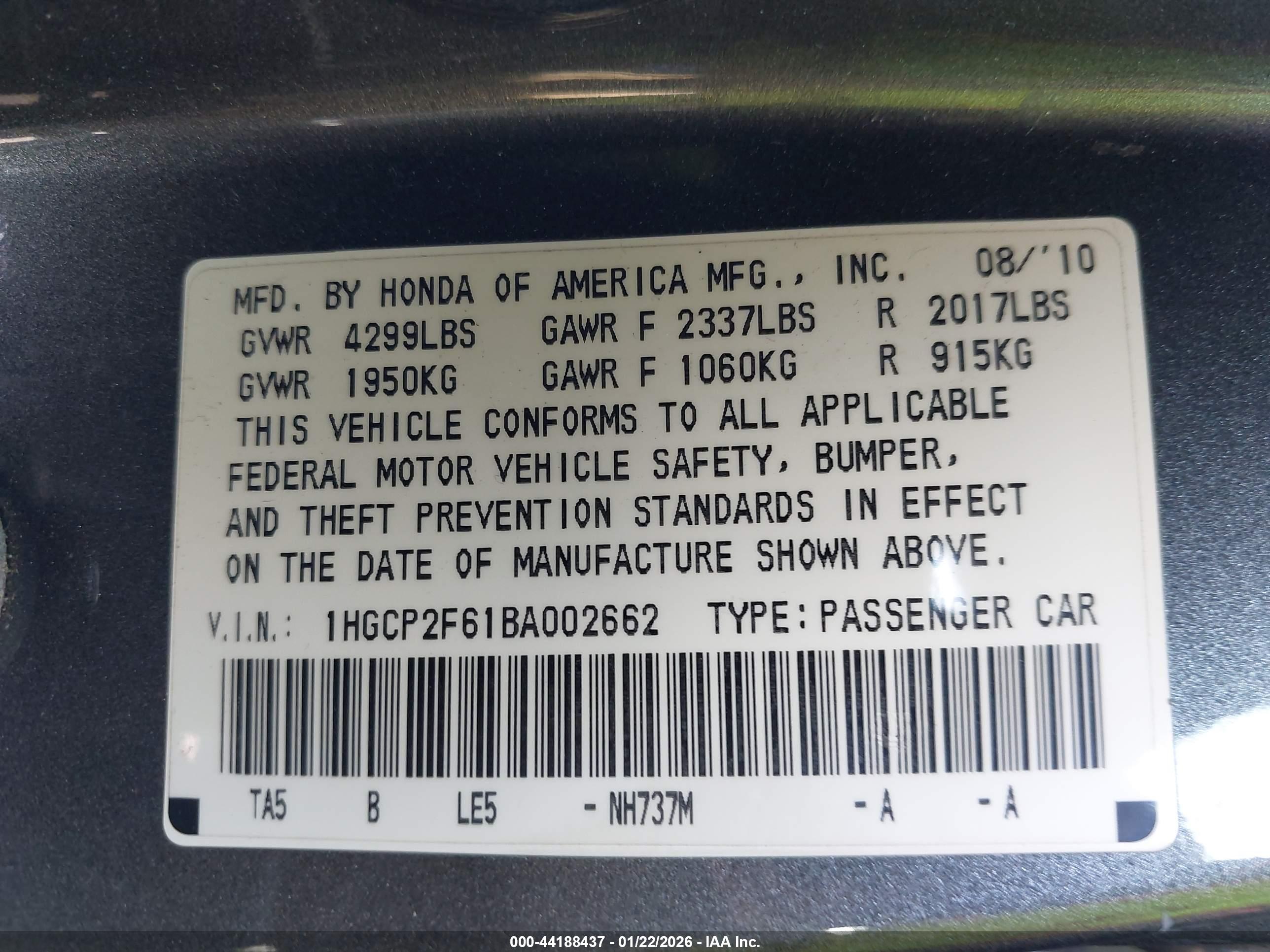 HONDA ACCORD image 9