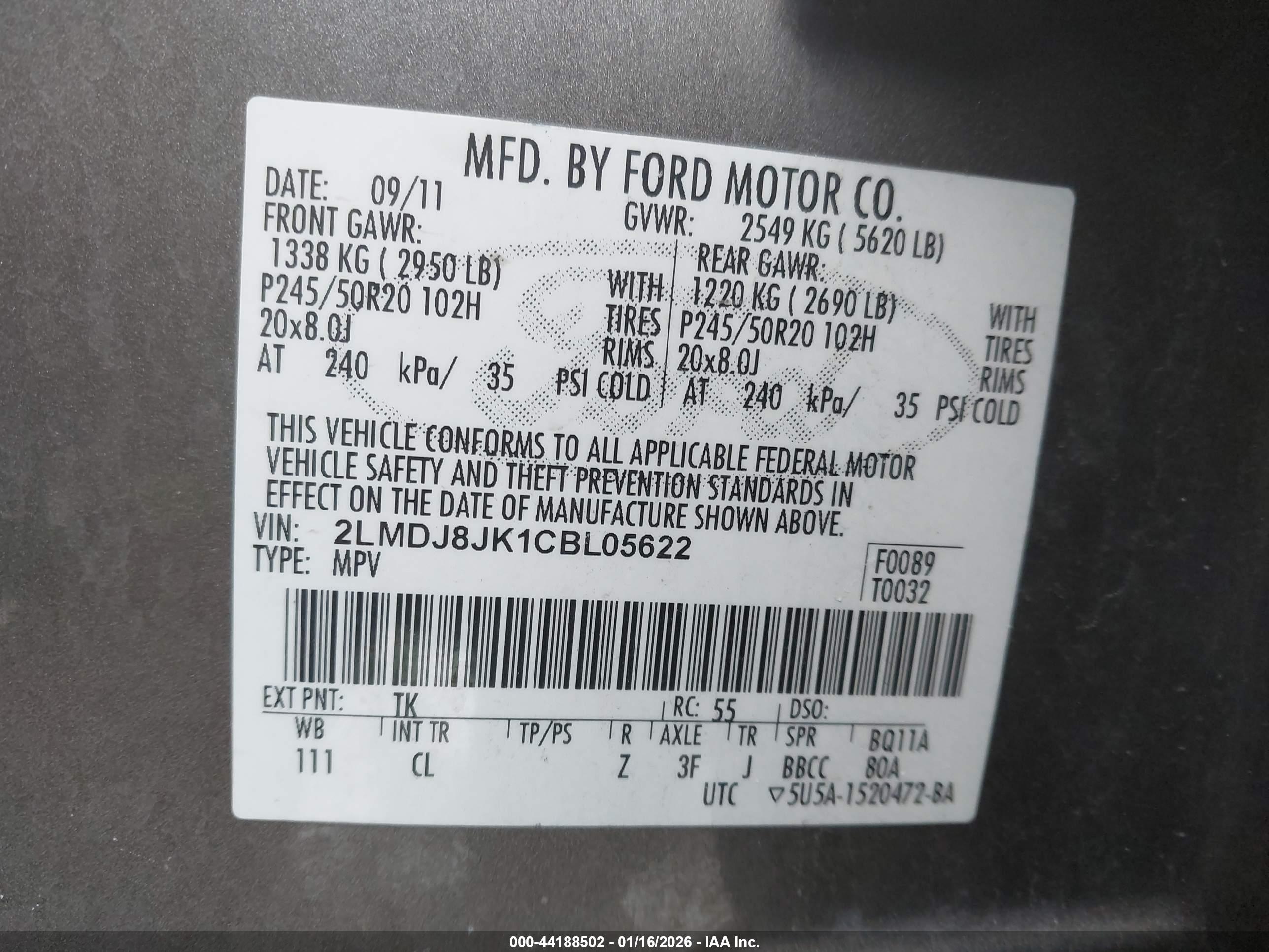 LINCOLN MKX image 9