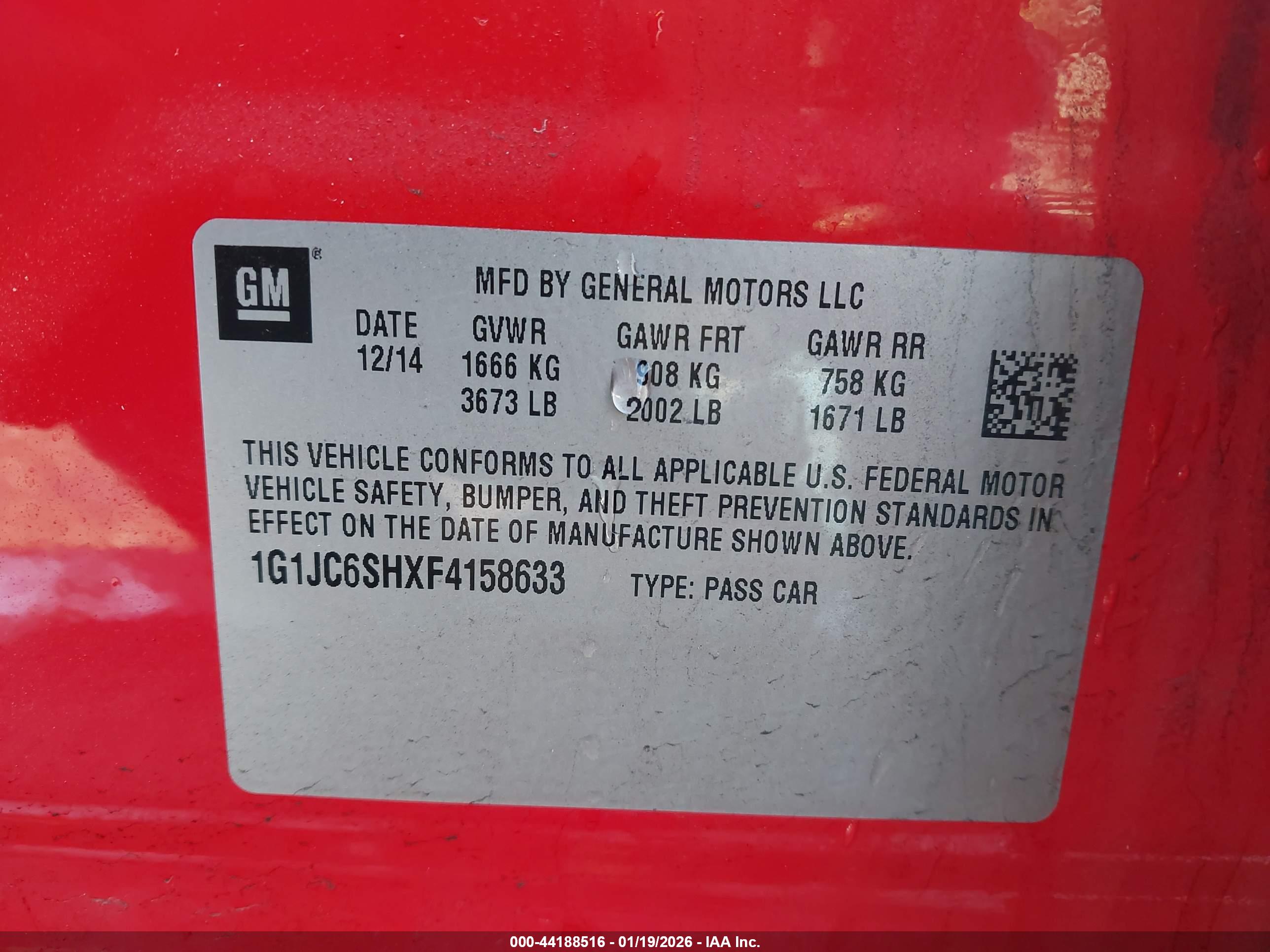 CHEVROLET SONIC image 9