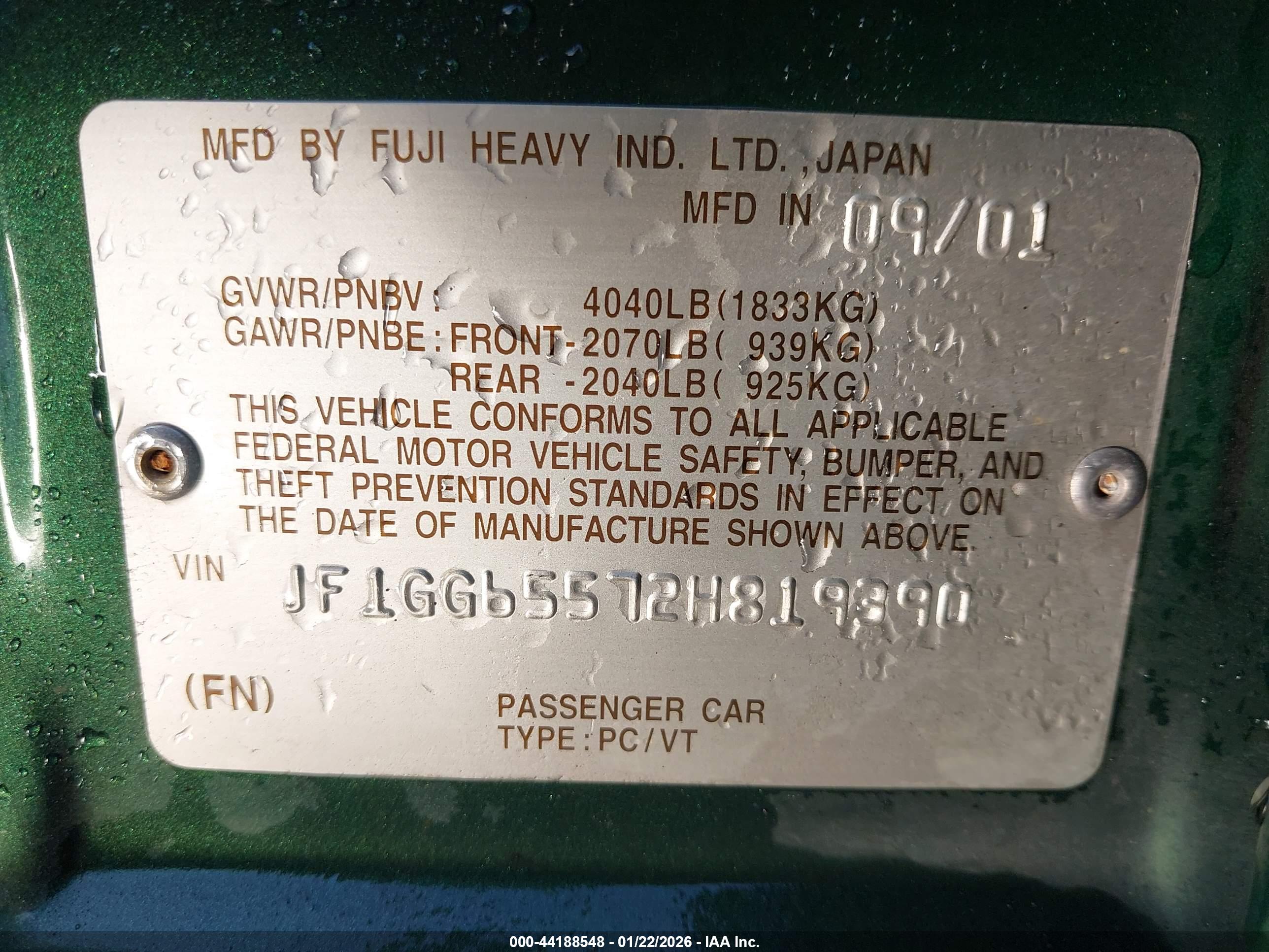 SUBARU IMPREZA image 9