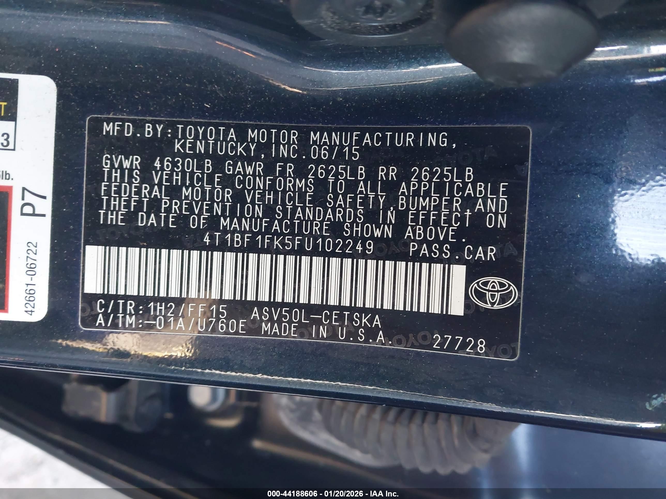 TOYOTA CAMRY image 9